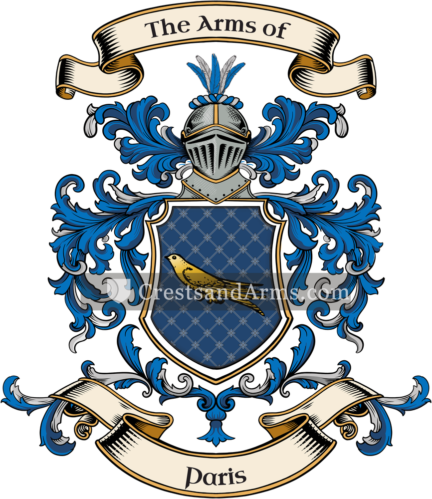 The Paris coat of arms, drawn from the recorded blazon