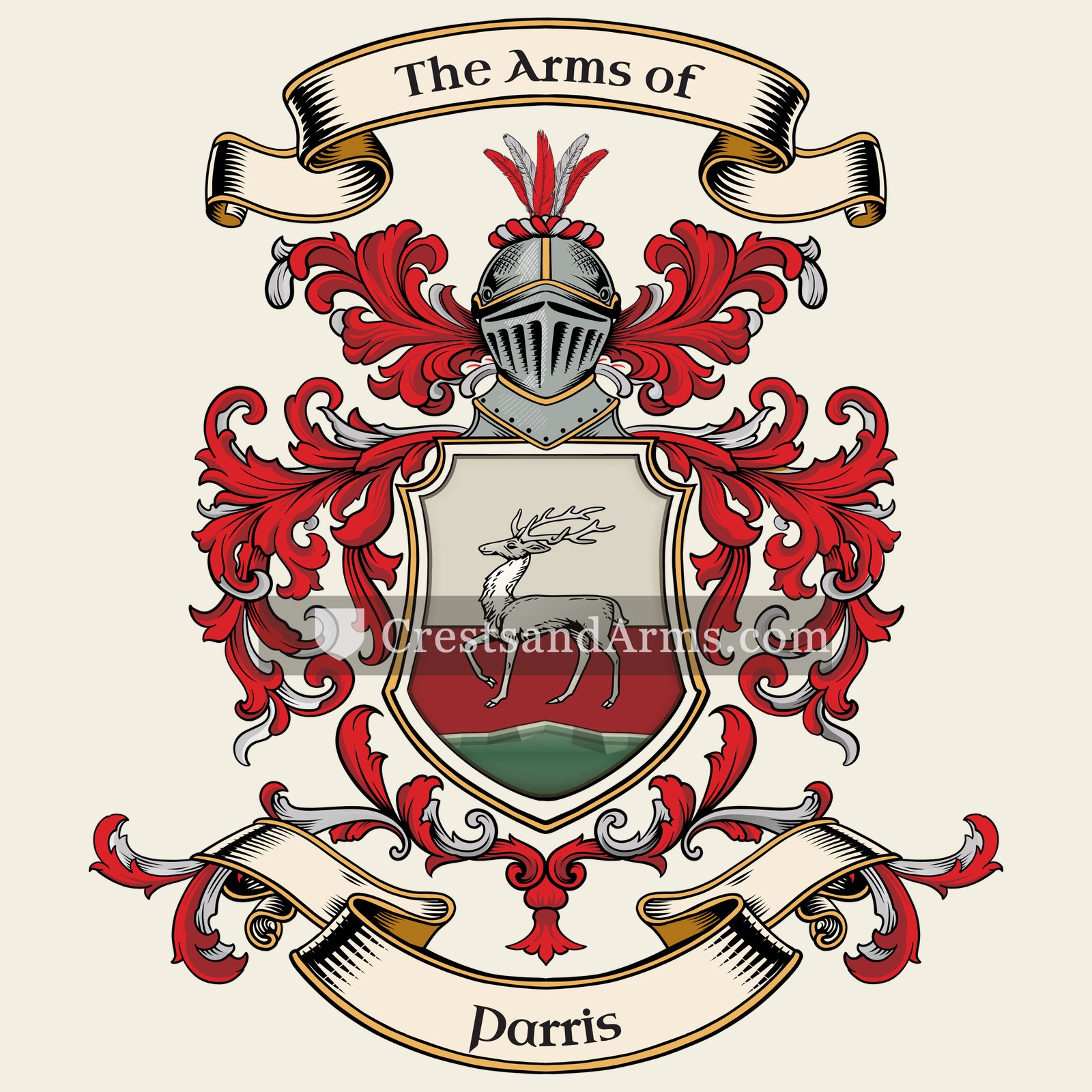 The Parris coat of arms