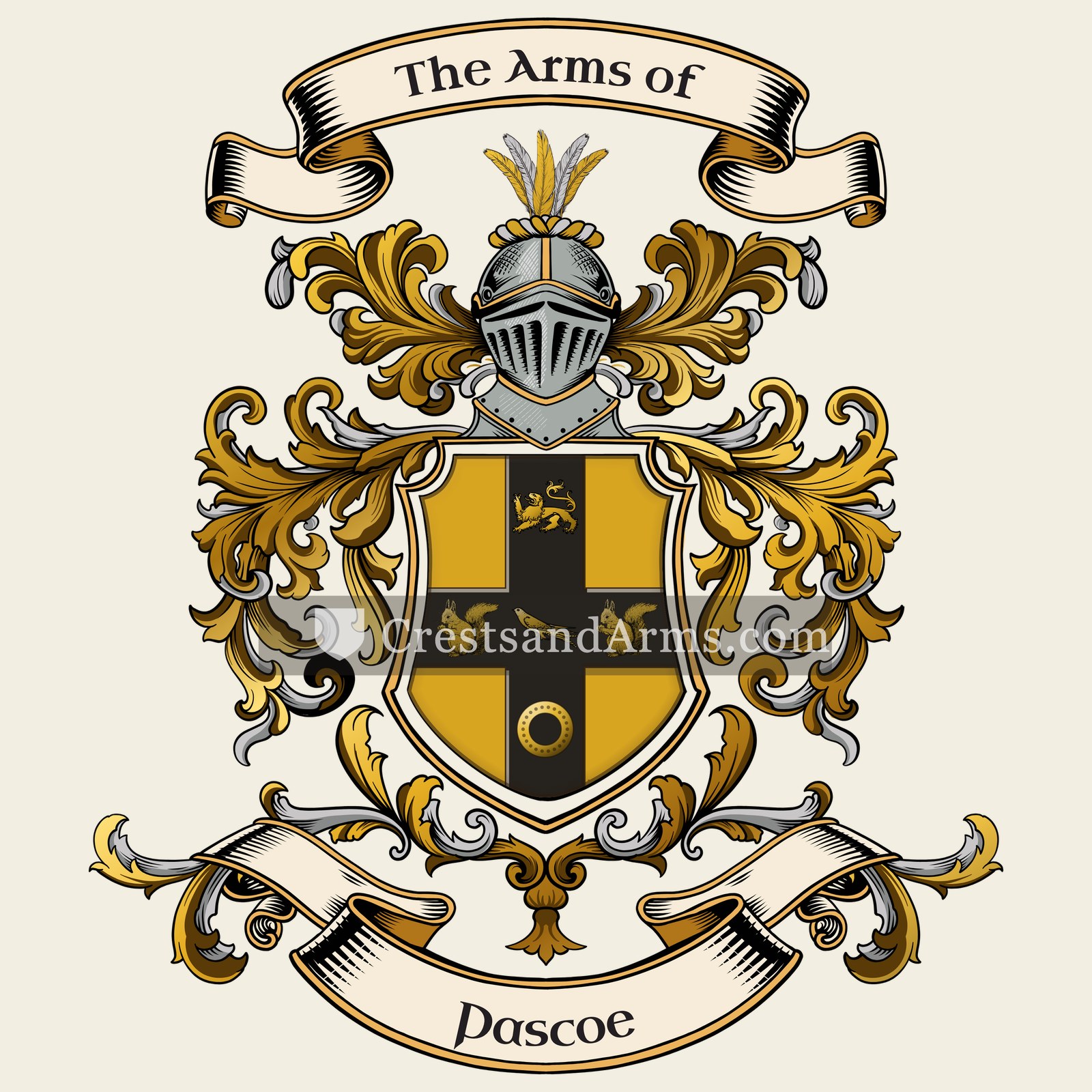The Pascoe coat of arms