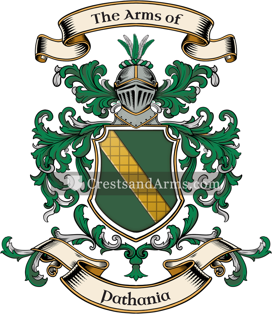 The Pathania coat of arms, drawn from the recorded blazon