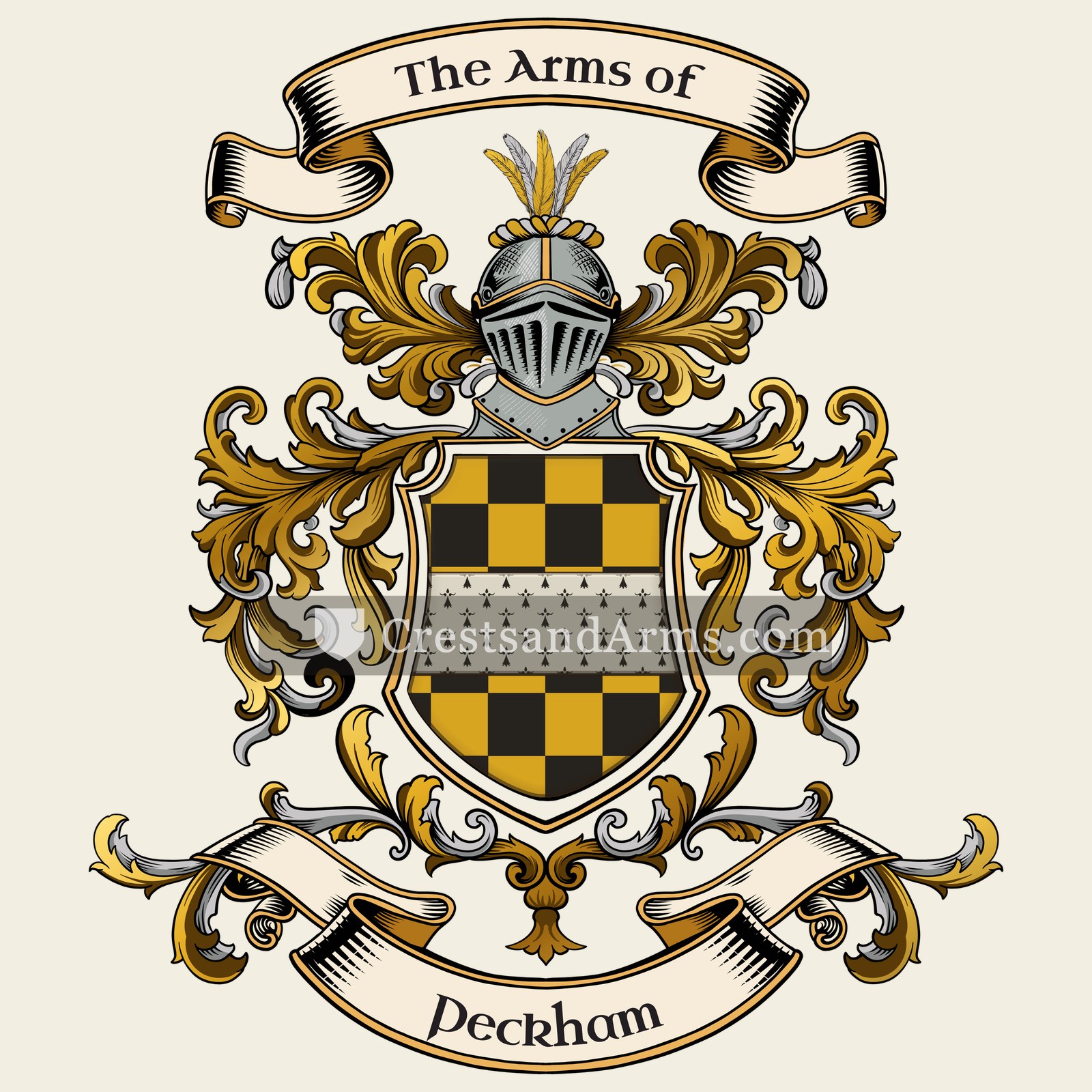 The Peckham coat of arms