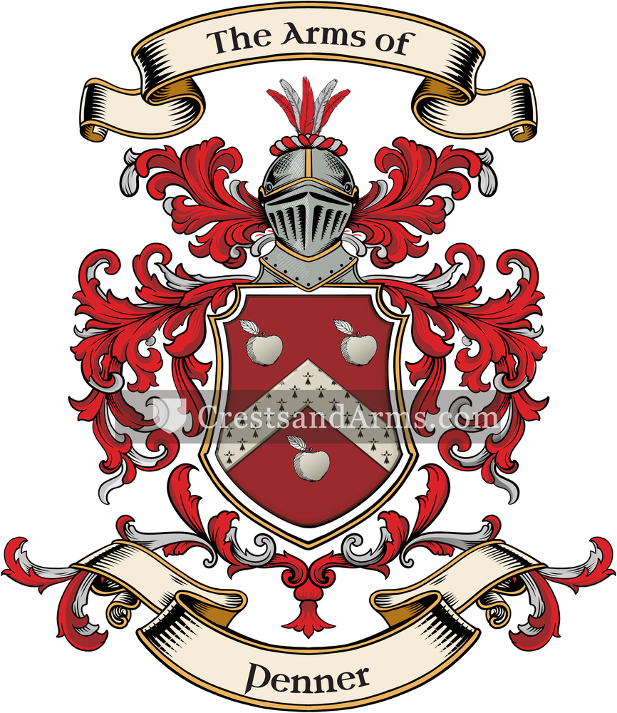 The Penner coat of arms, drawn from the recorded blazon