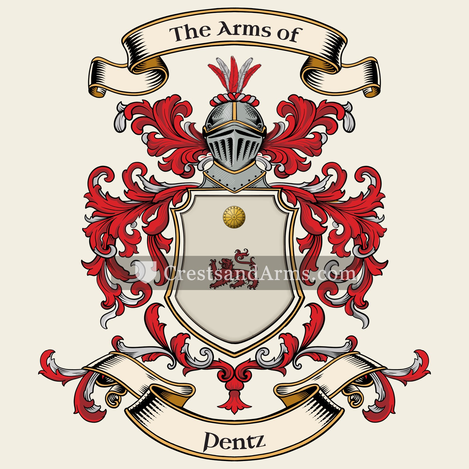 The Pentz coat of arms