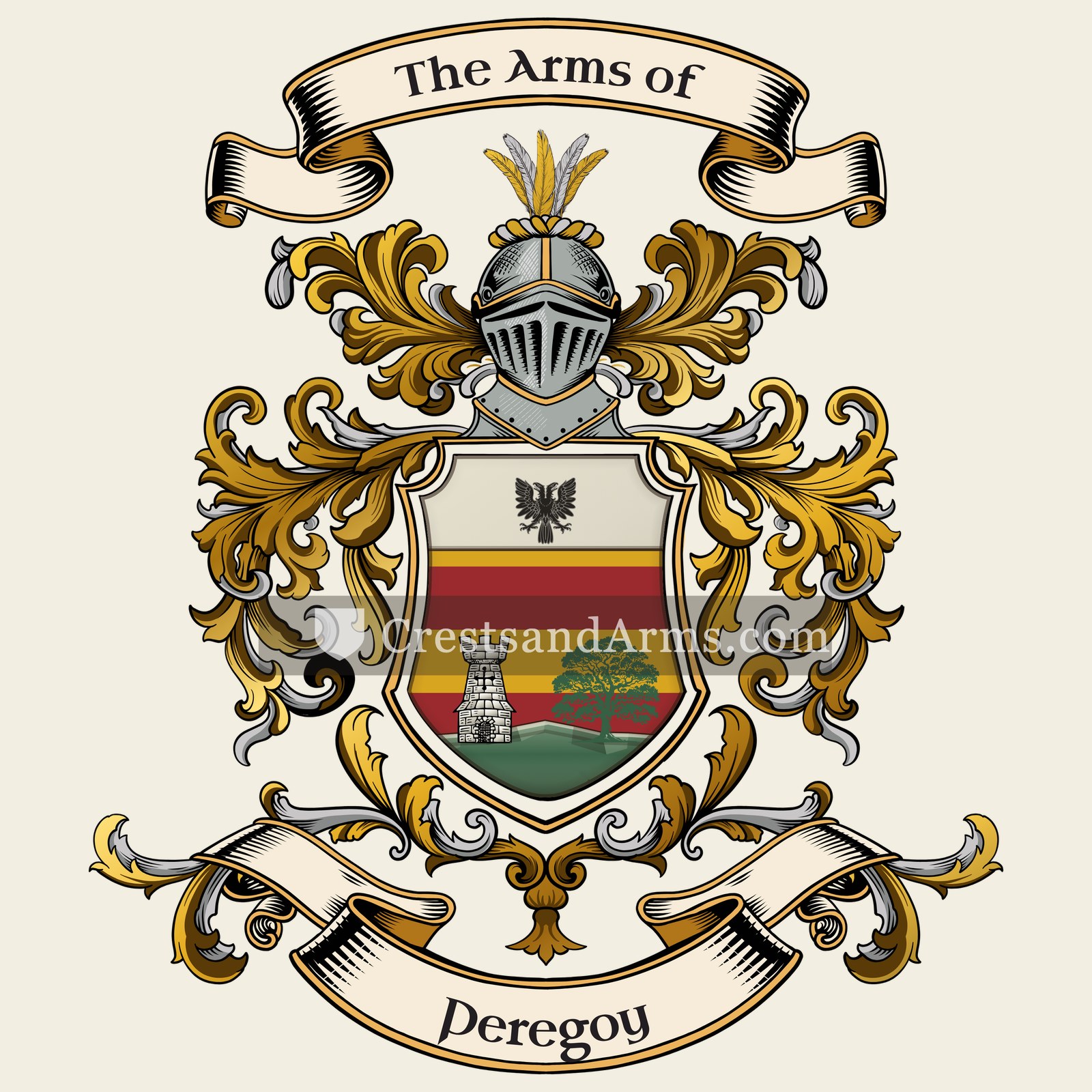 The Peregoy coat of arms