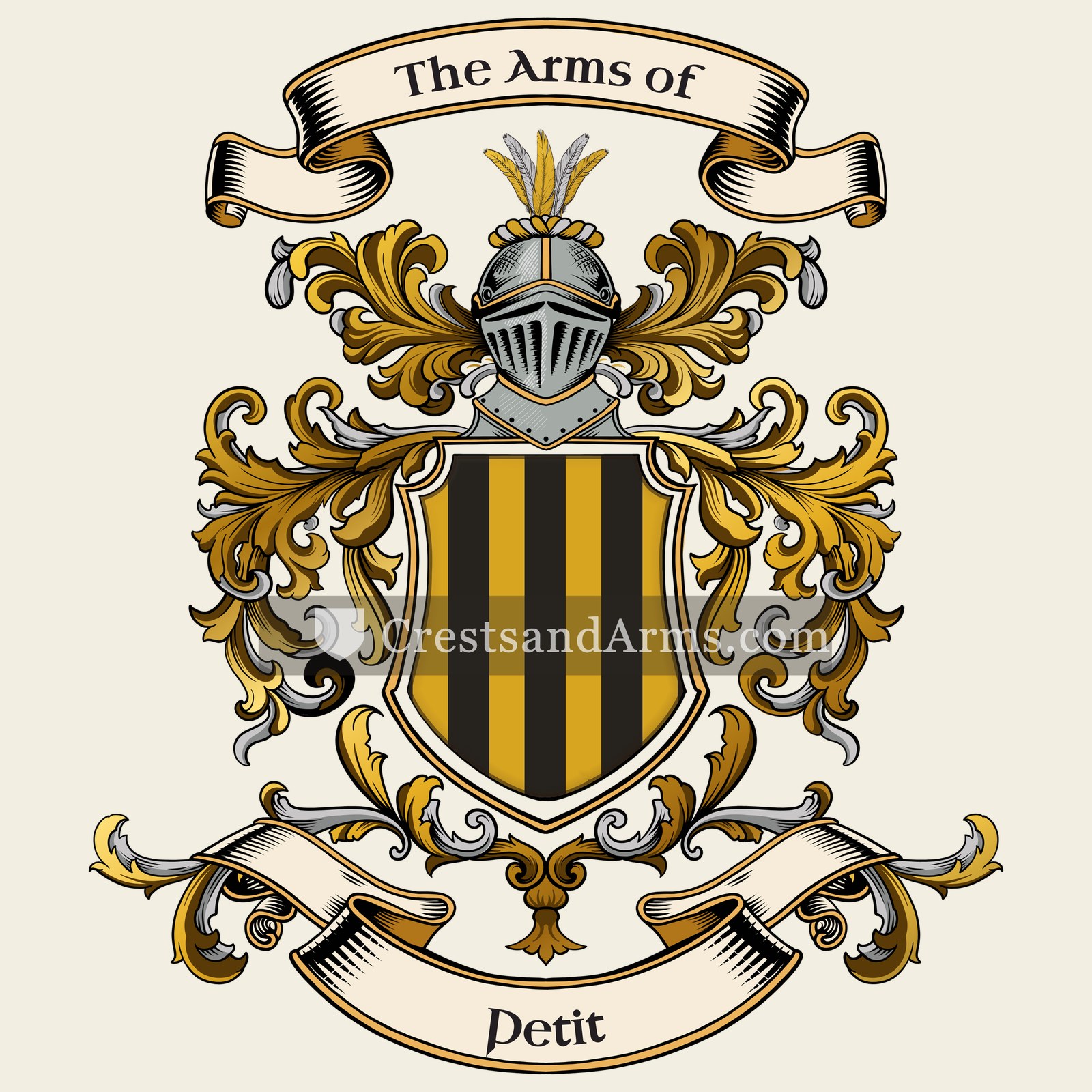 The Petit coat of arms