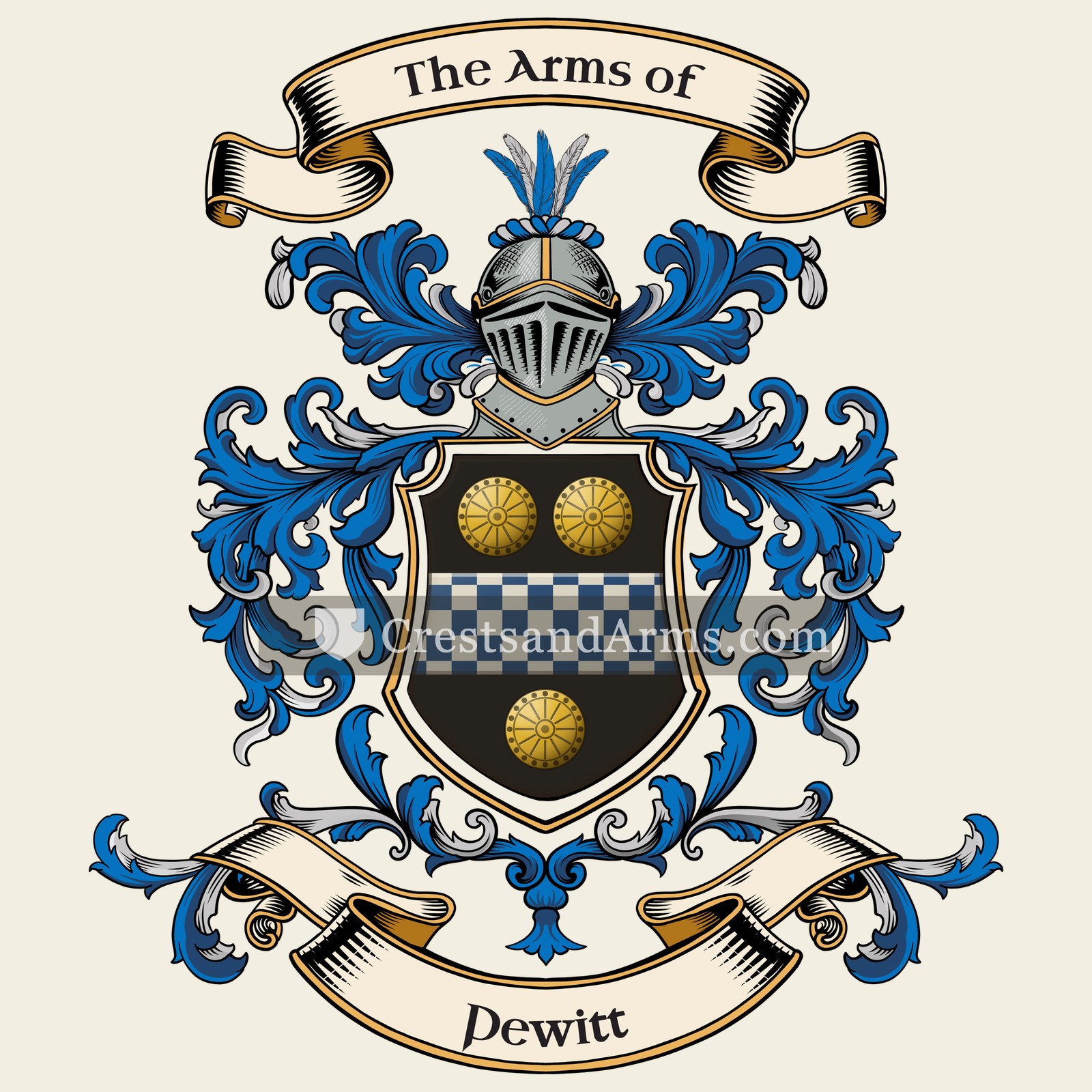 The Pewitt coat of arms