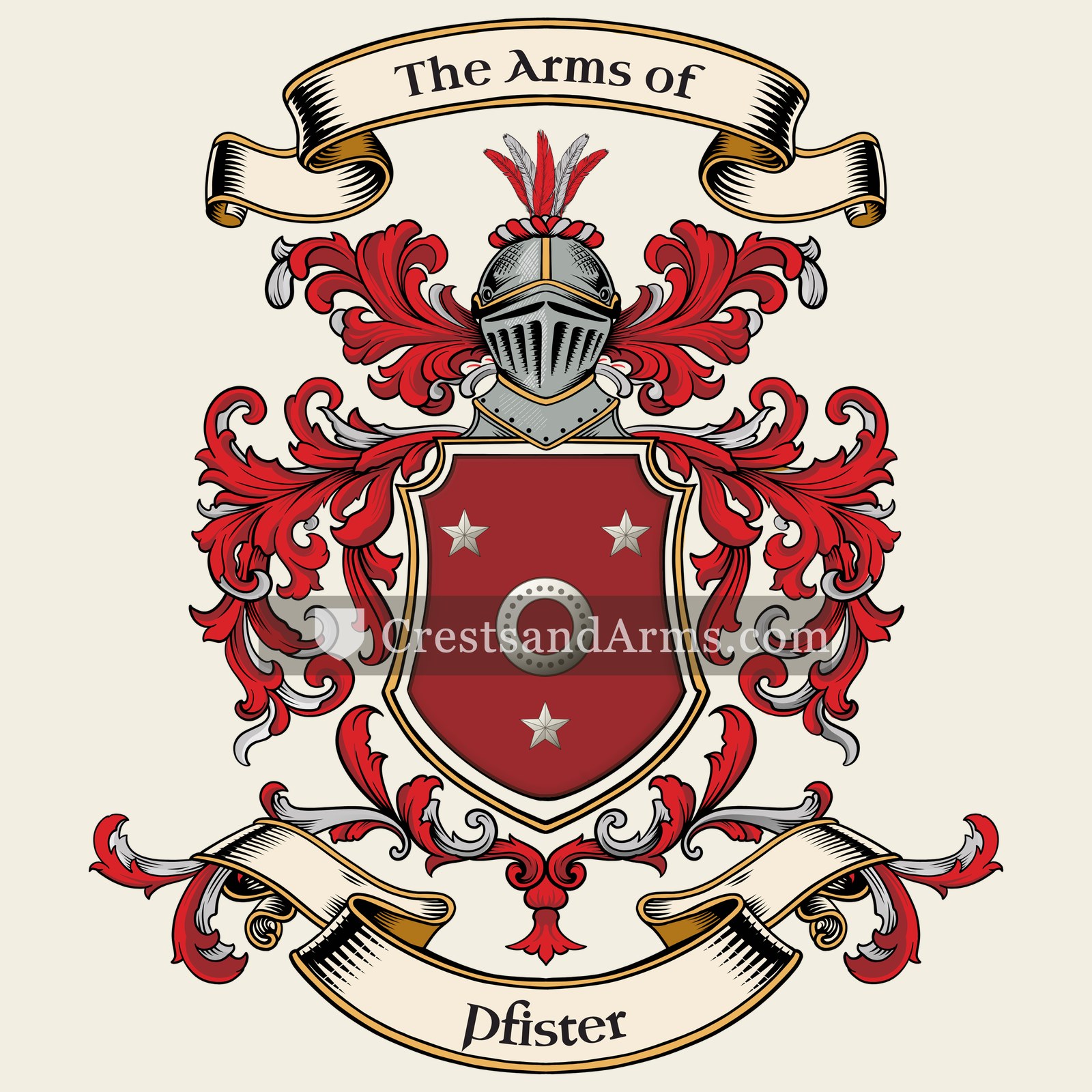 The Pfister coat of arms