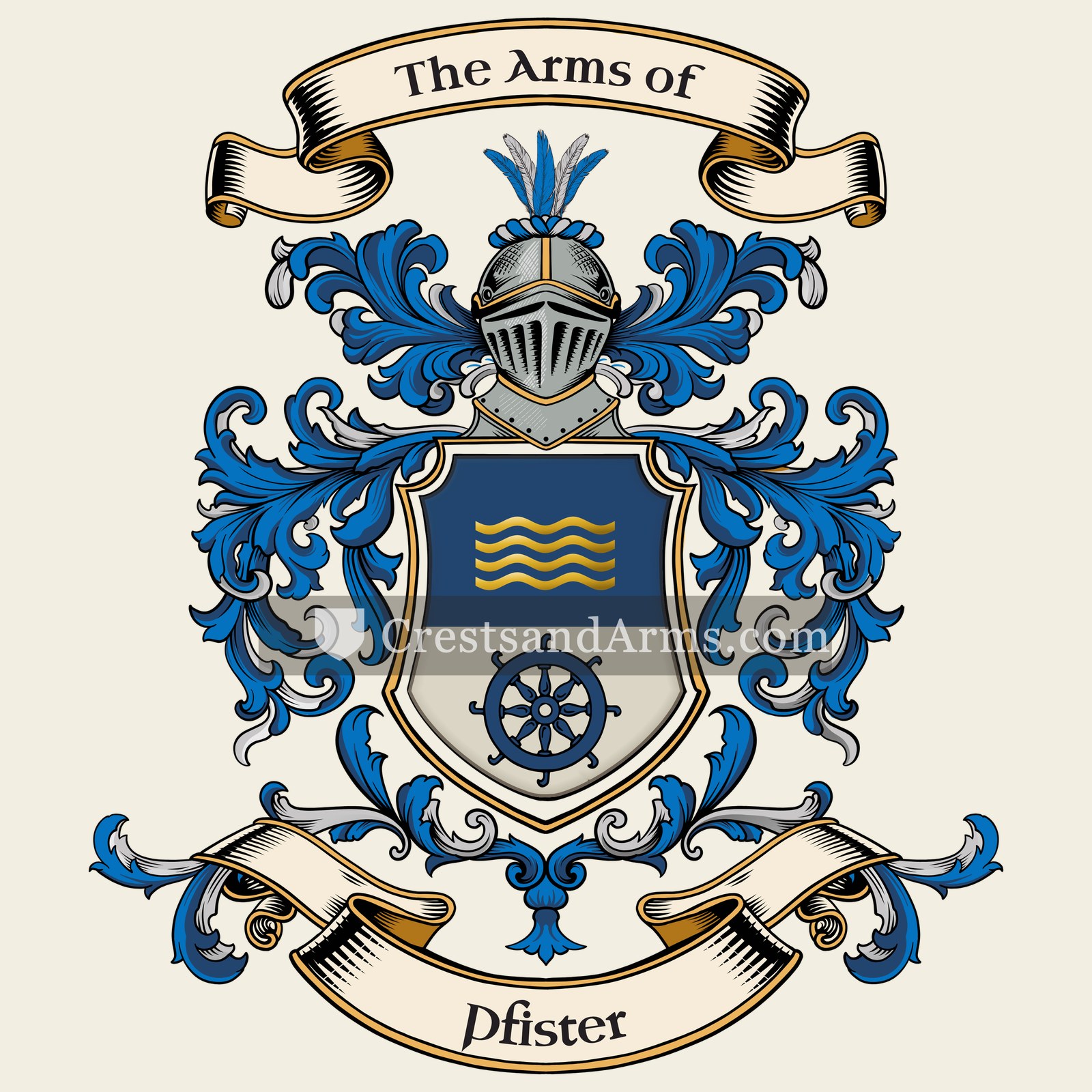 The Pfister coat of arms
