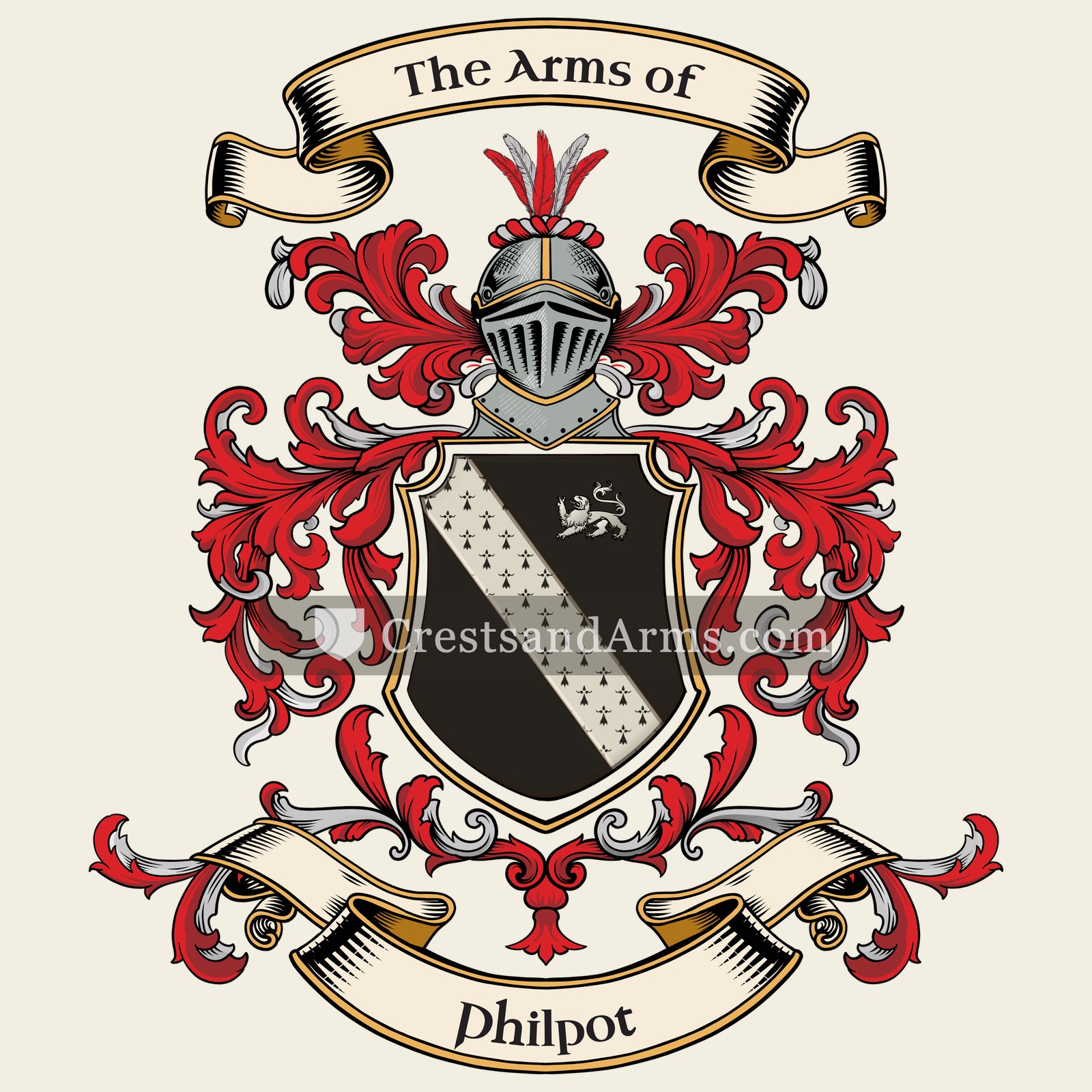 The Philpot coat of arms