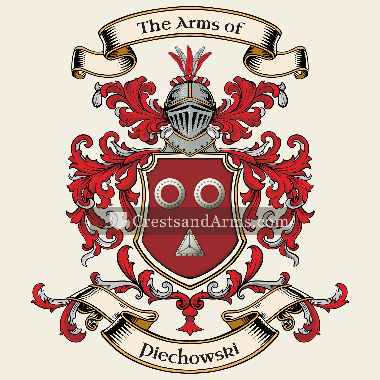 The Piechowski coat of arms, drawn from the recorded blazon