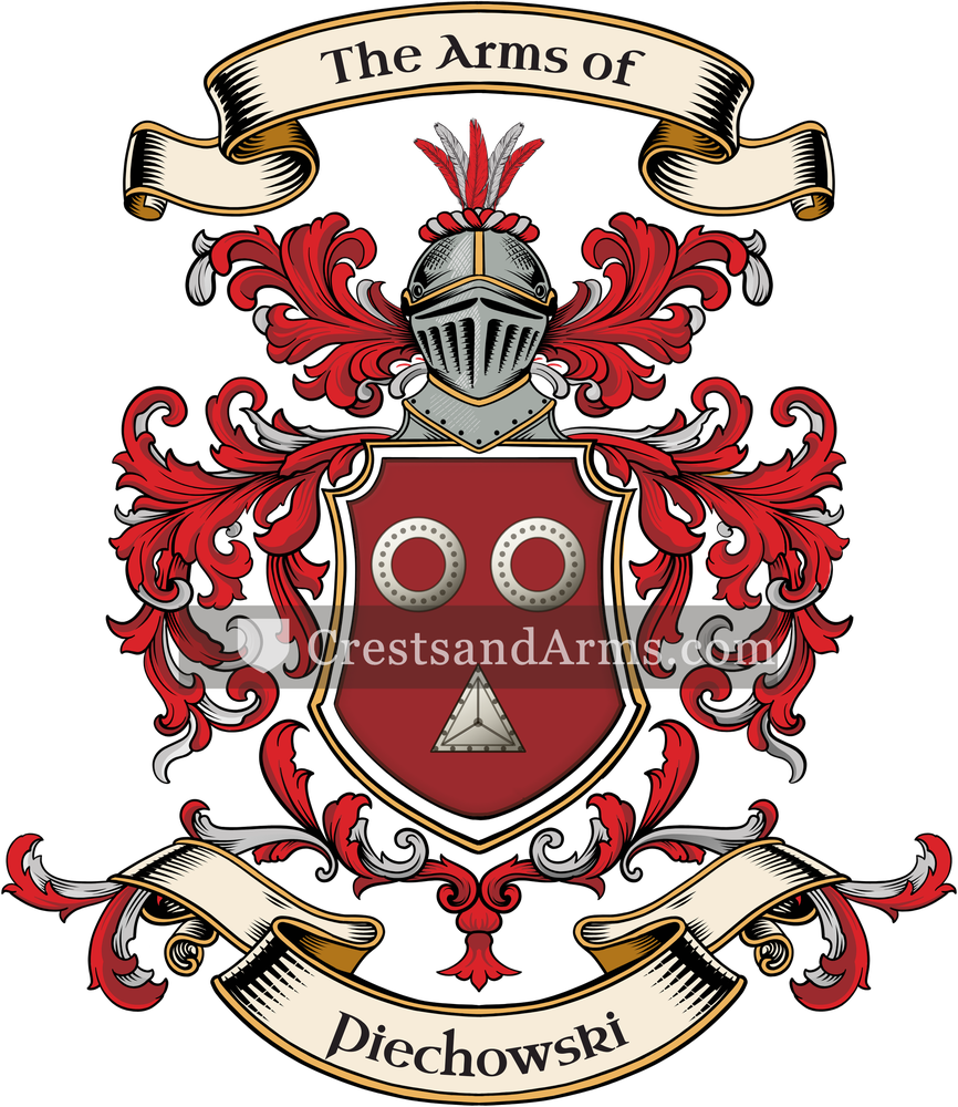 The Piechowski coat of arms, drawn from the recorded blazon