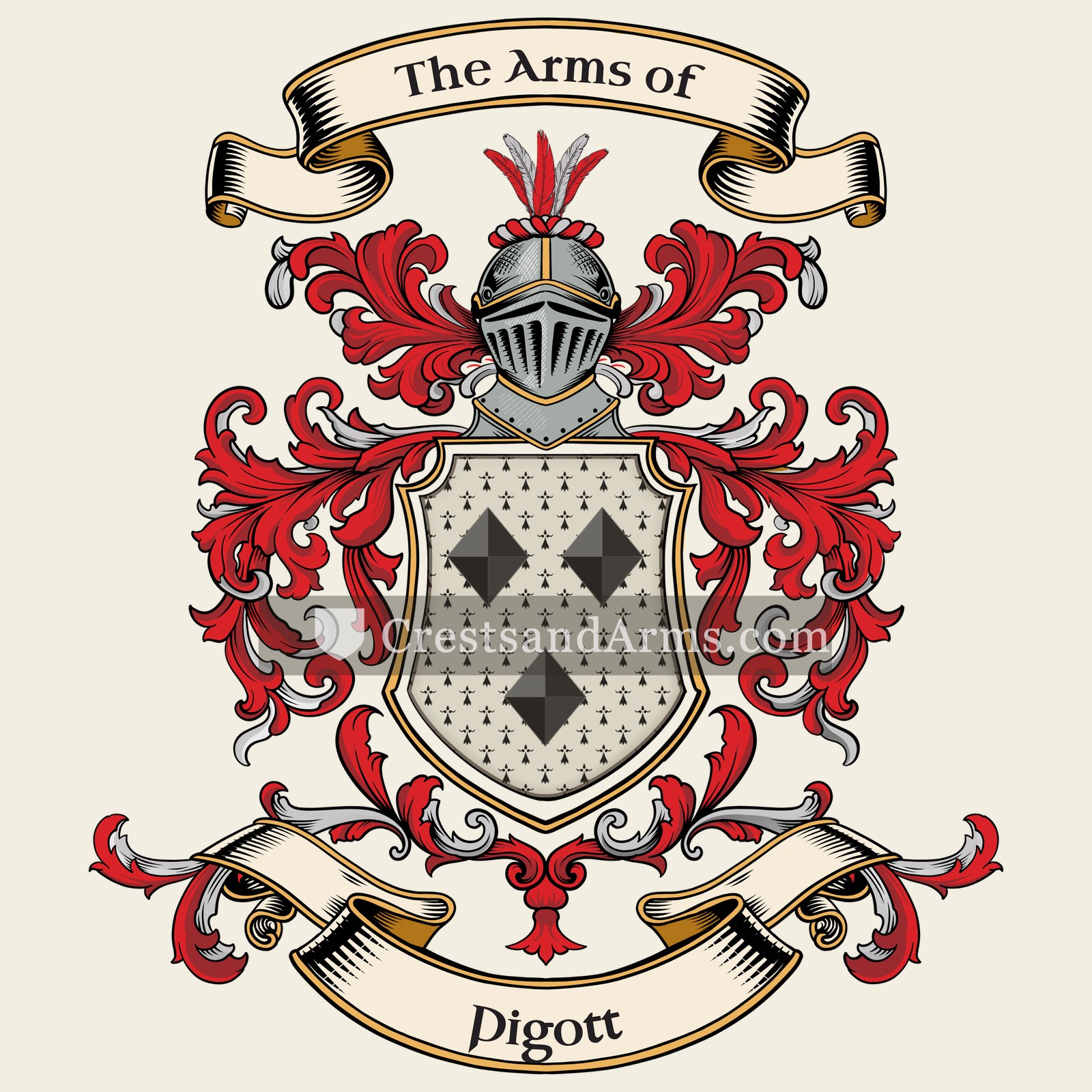 The Pigott coat of arms