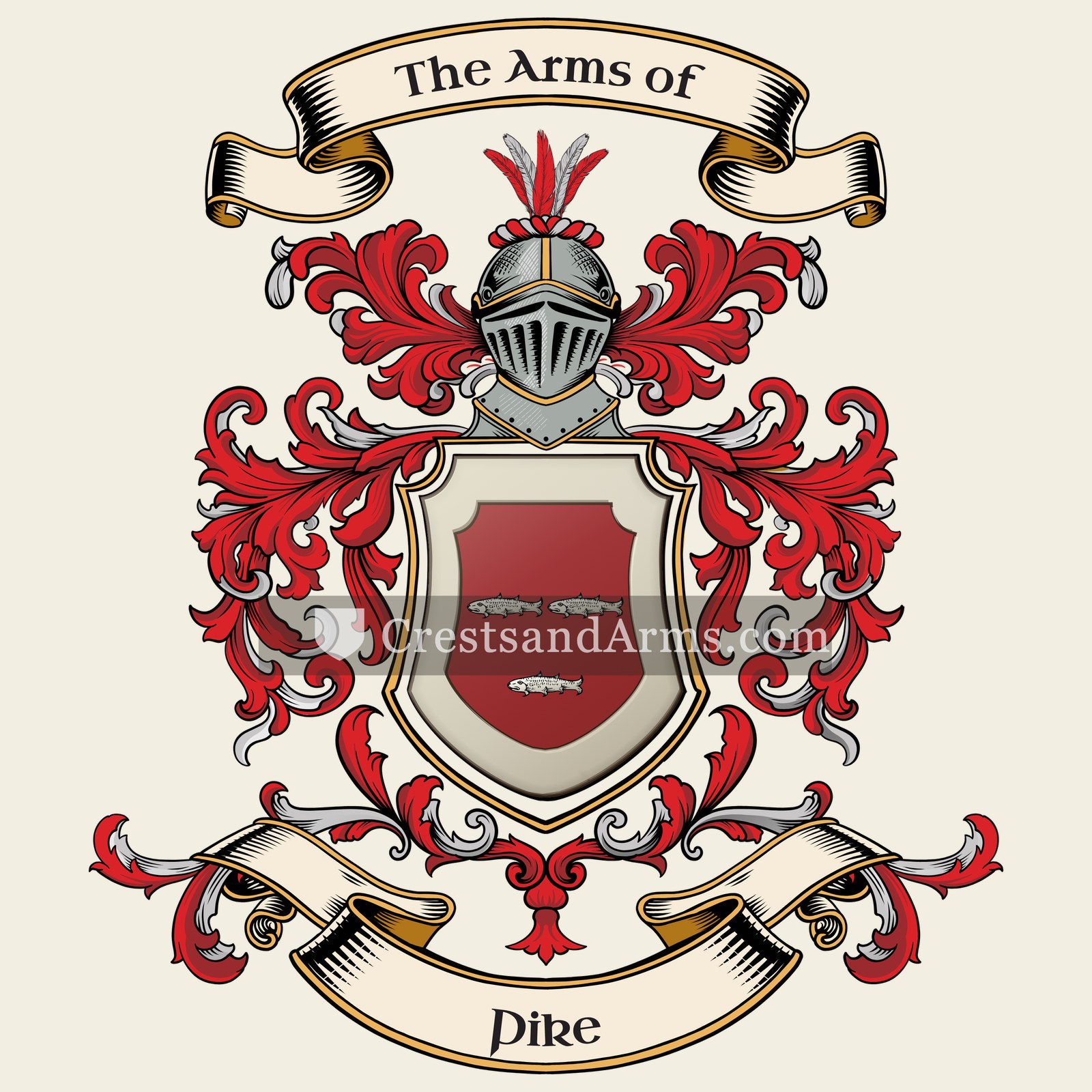 The Pike coat of arms