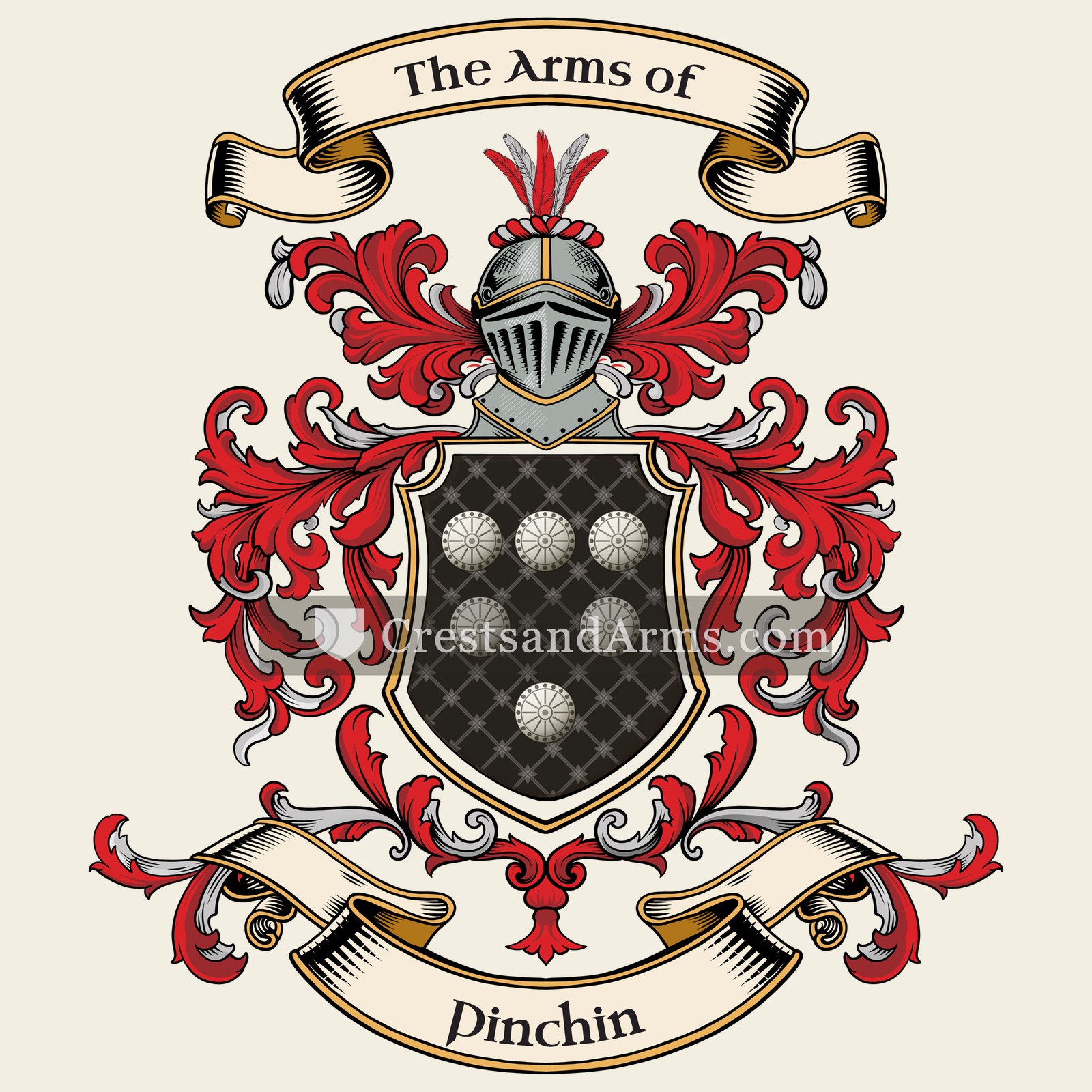 The Pinchin coat of arms