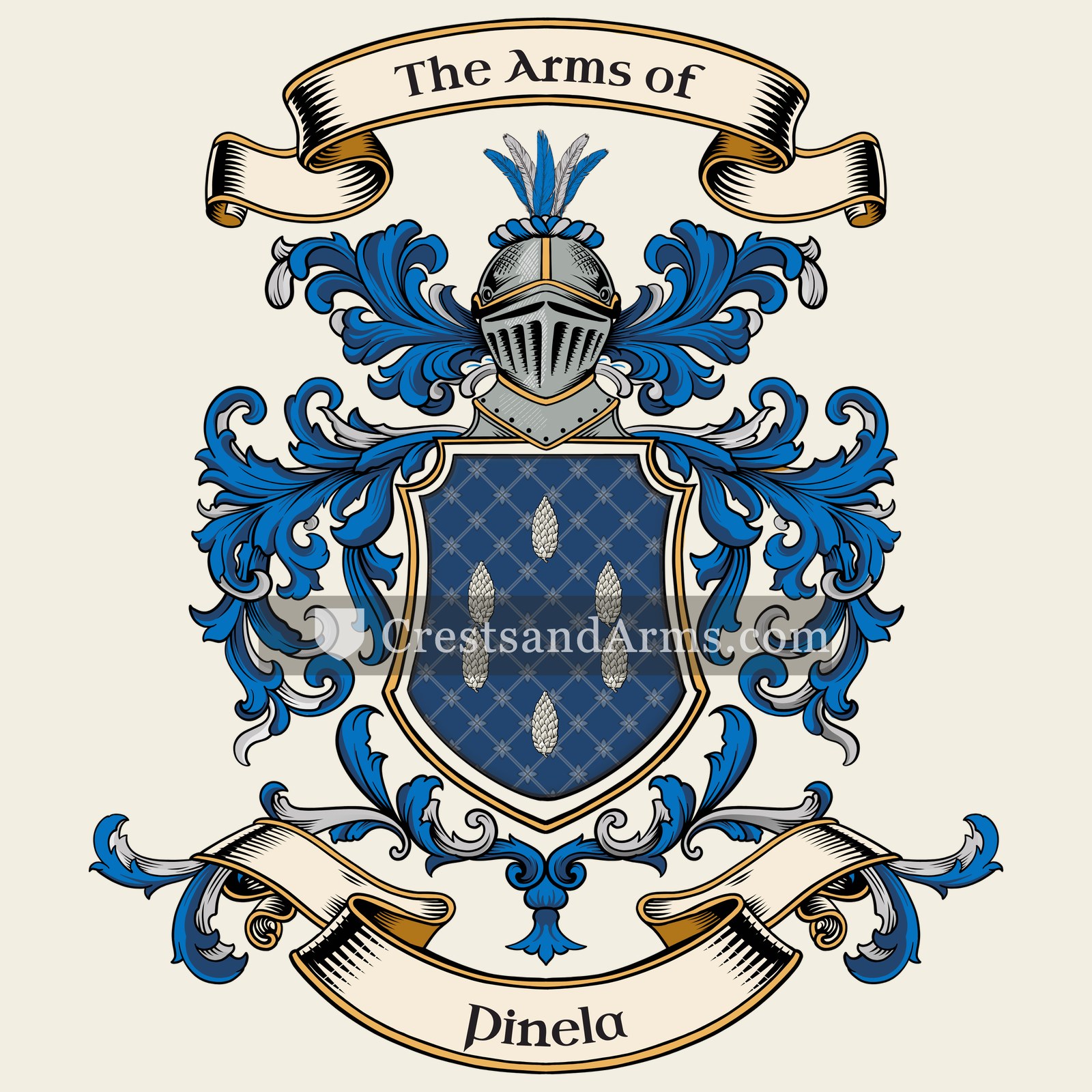The Pinela coat of arms