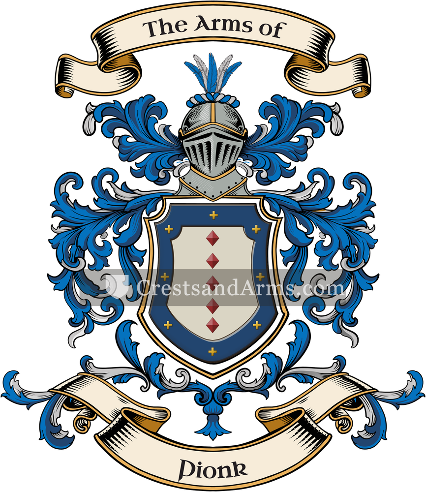 The Pionk coat of arms, drawn from the recorded blazon