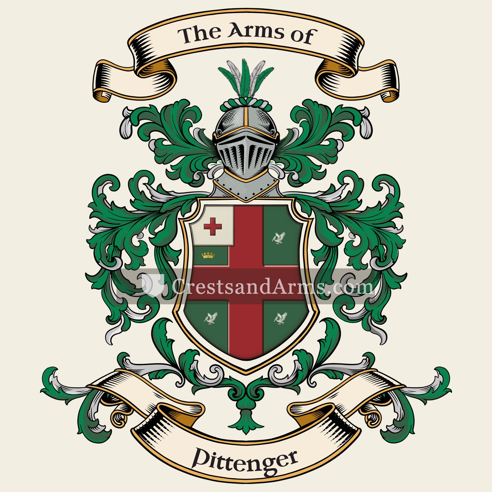 The Pittenger coat of arms