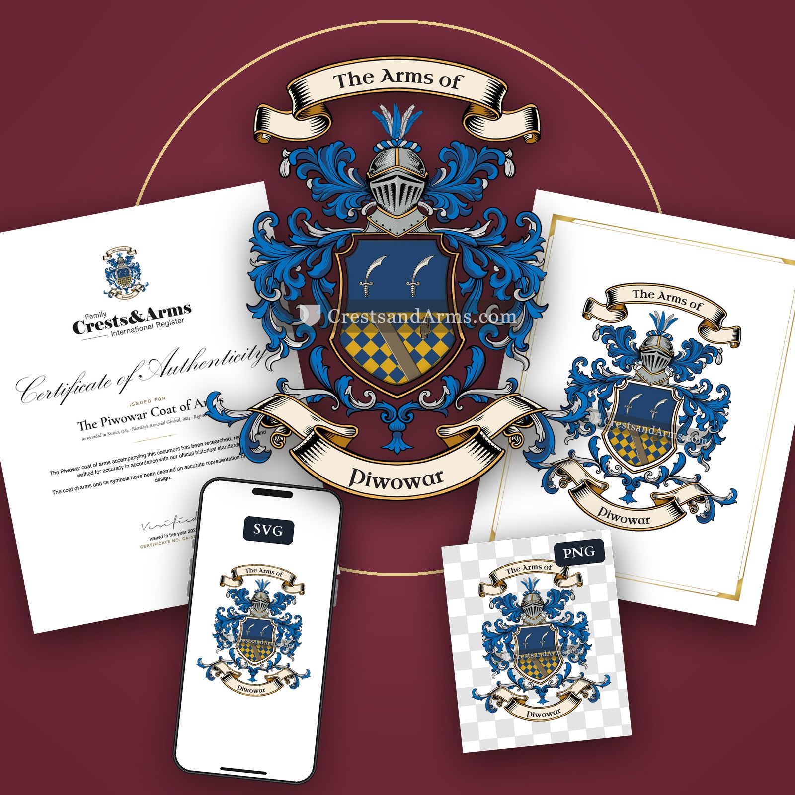 The Piwowar arms on the coat of arms — digital pack