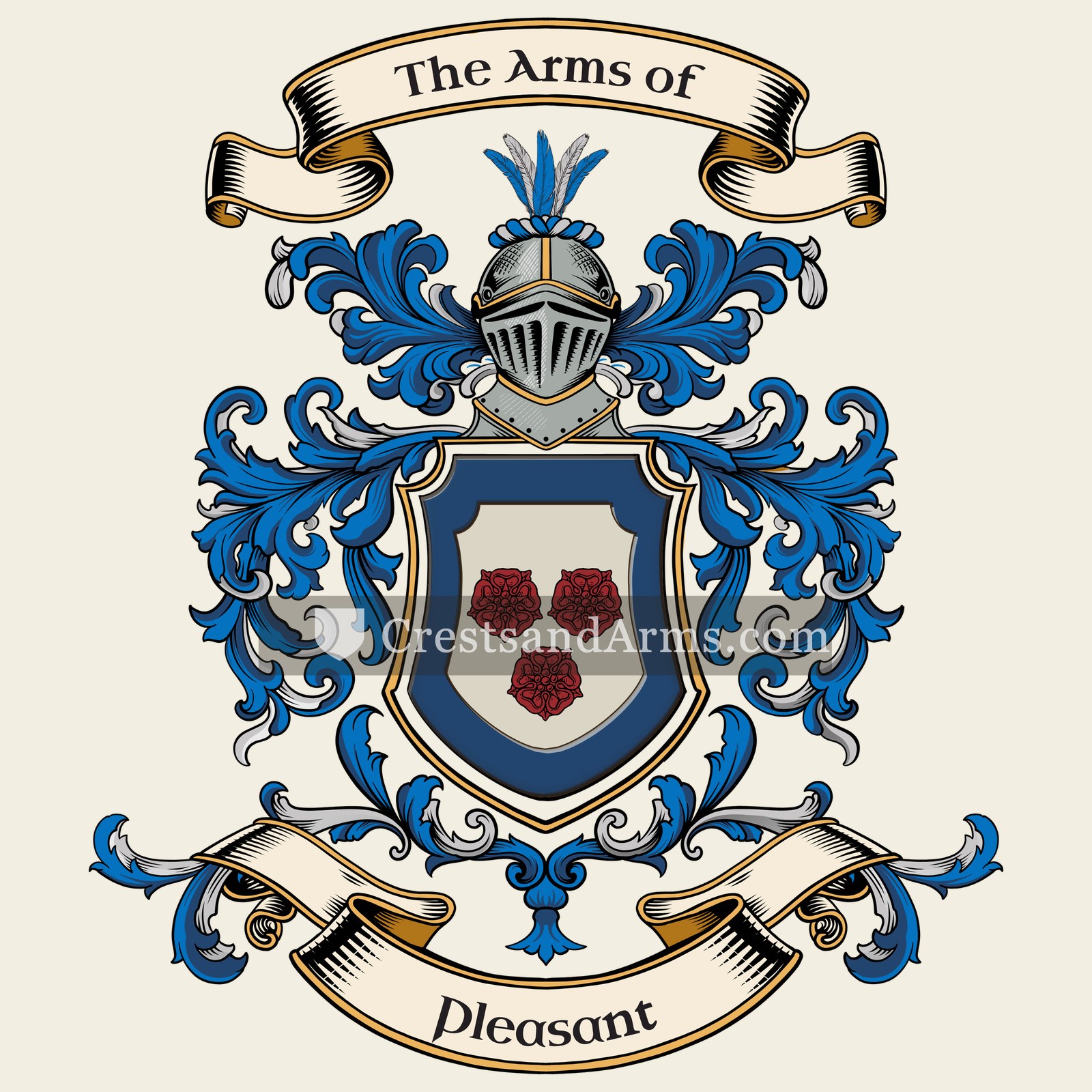 The Pleasant coat of arms
