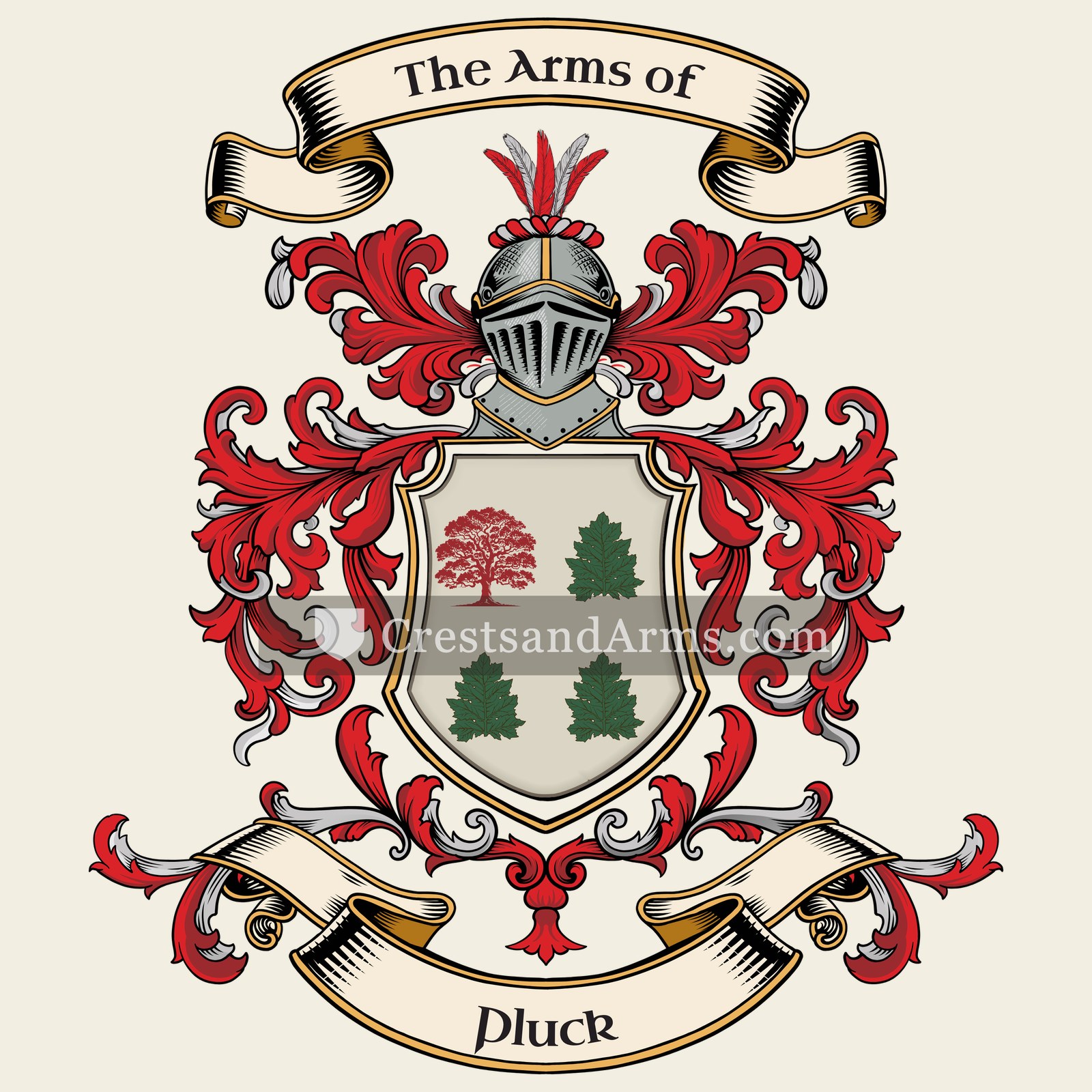 The Pluck coat of arms