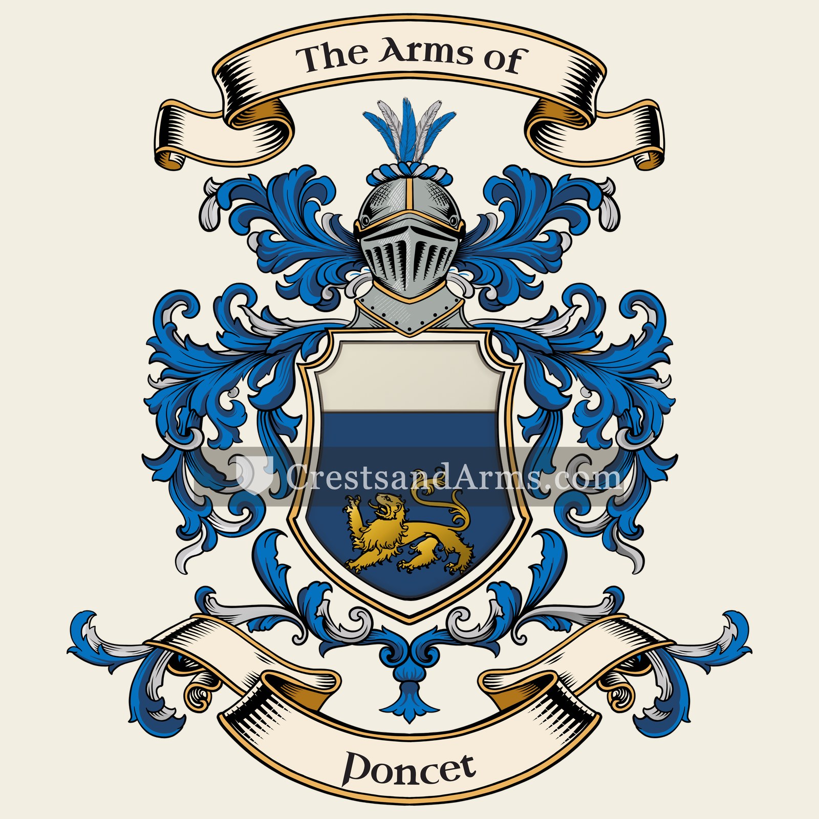 The Poncet coat of arms