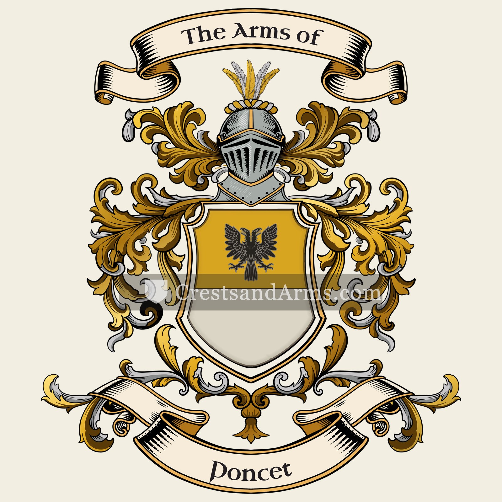 The Poncet coat of arms