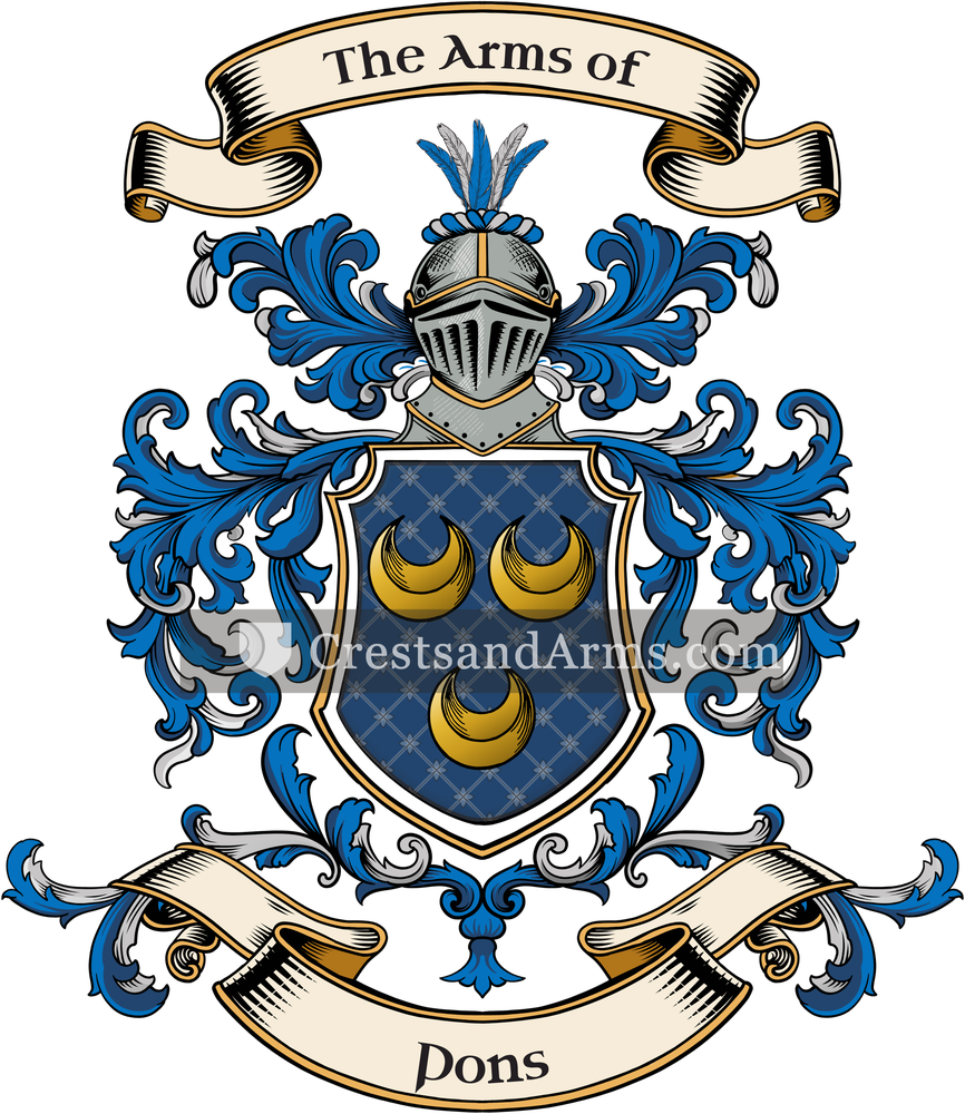 The Pons coat of arms, drawn from the recorded blazon