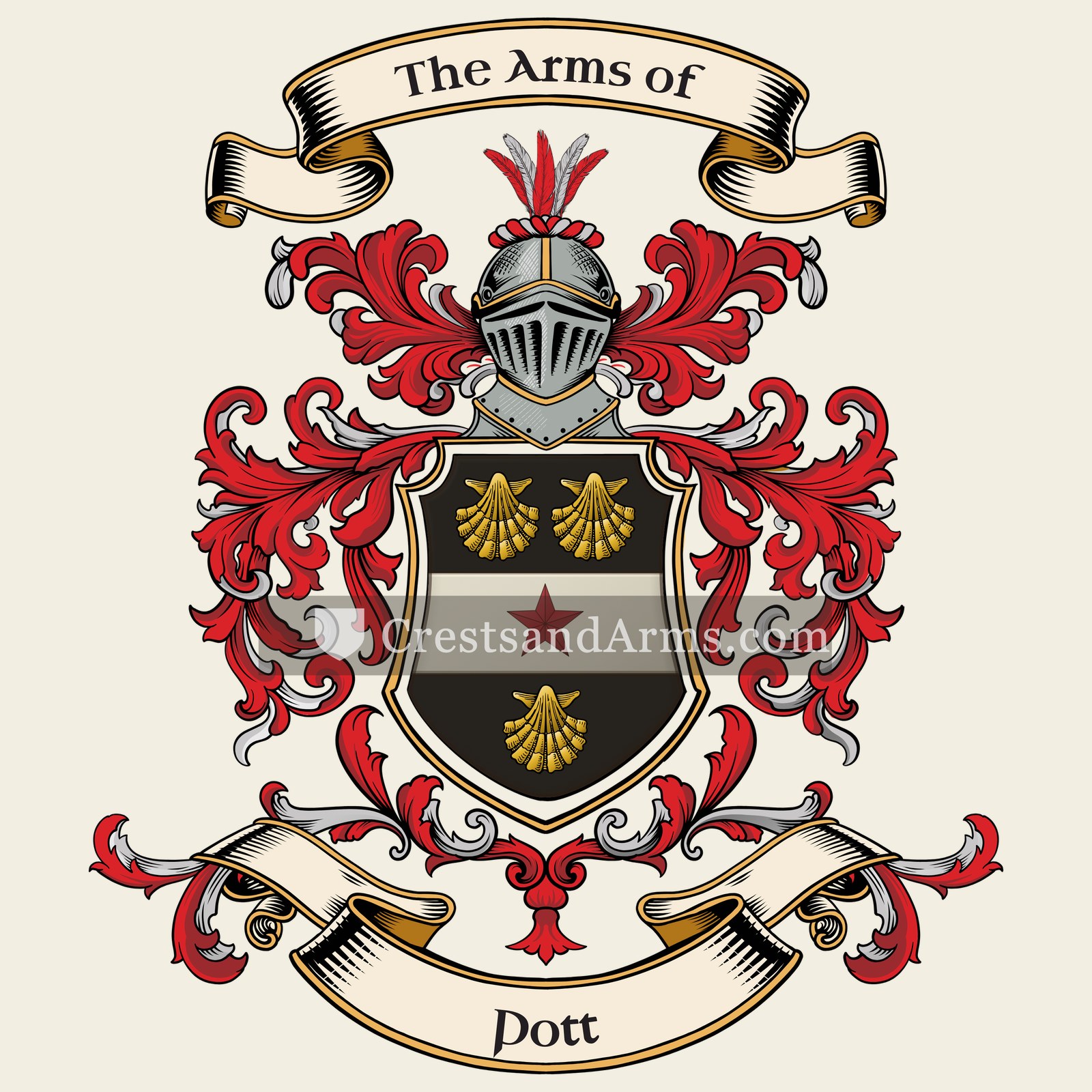The Pott coat of arms