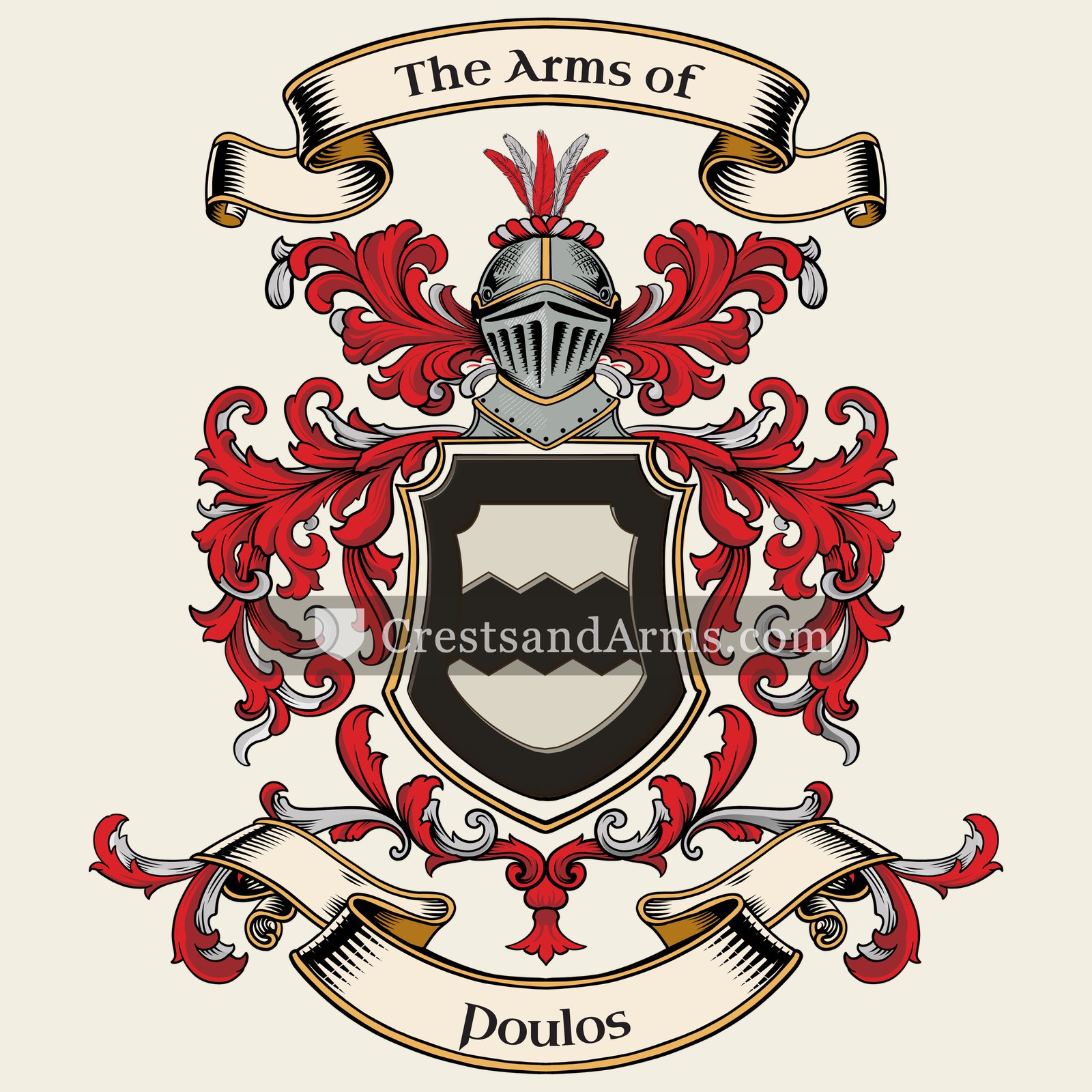 The Poulos coat of arms