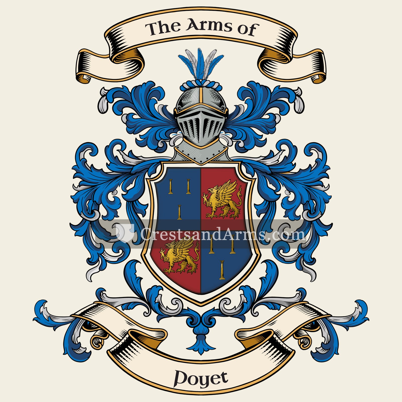 The Poyet coat of arms