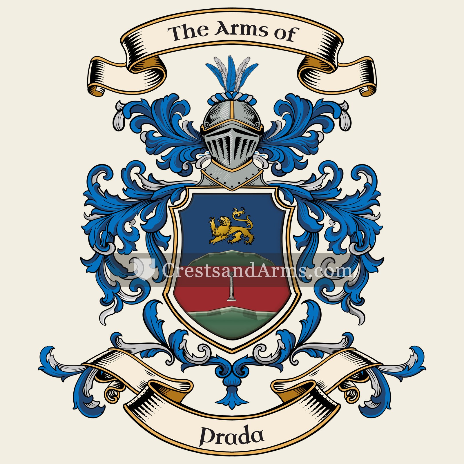 The Prada coat of arms