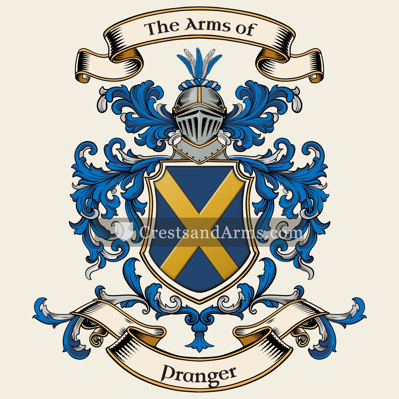 The Pranger coat of arms, drawn from the recorded blazon