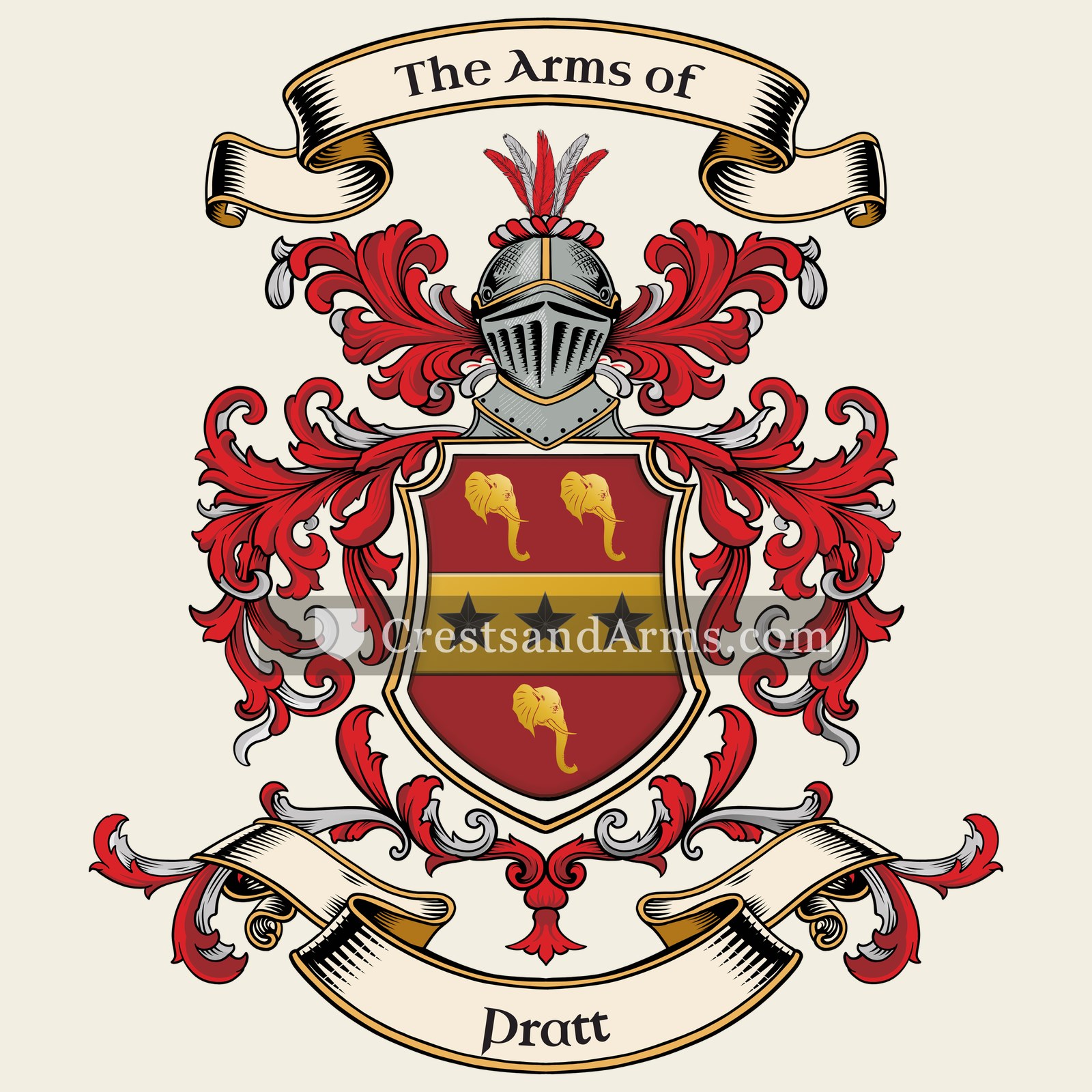 The Pratt coat of arms