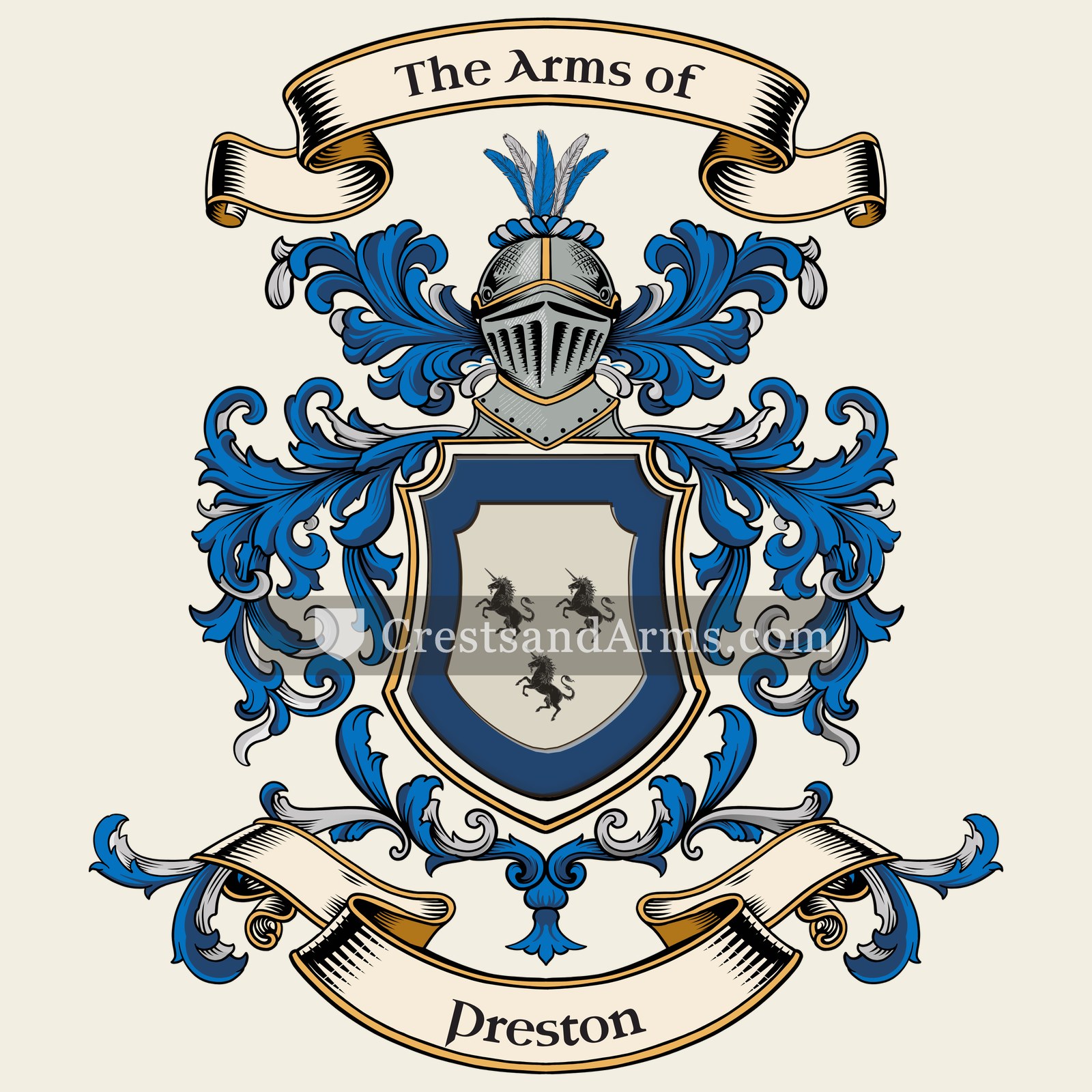 The Preston coat of arms
