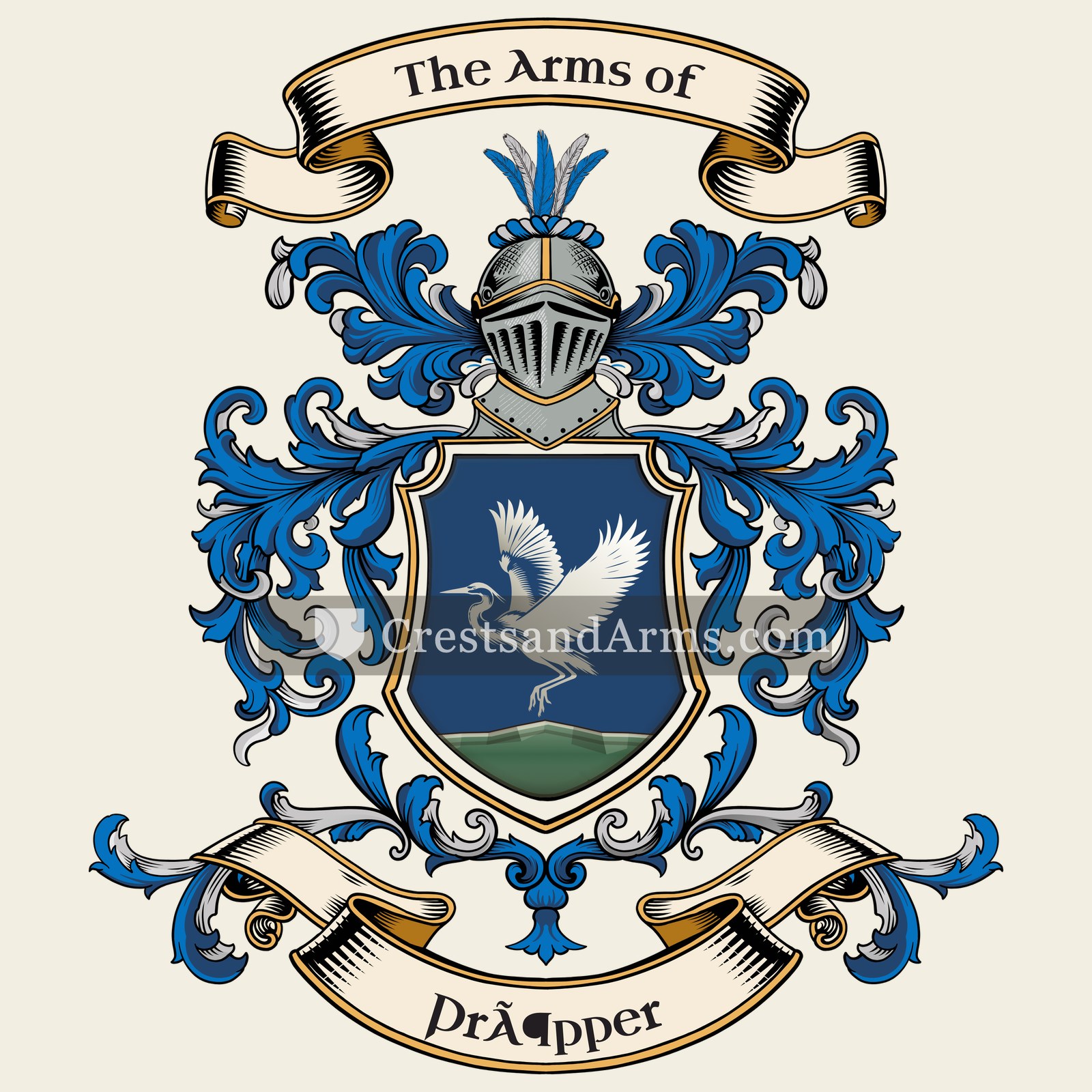 The Pröpper coat of arms, drawn from the recorded blazon