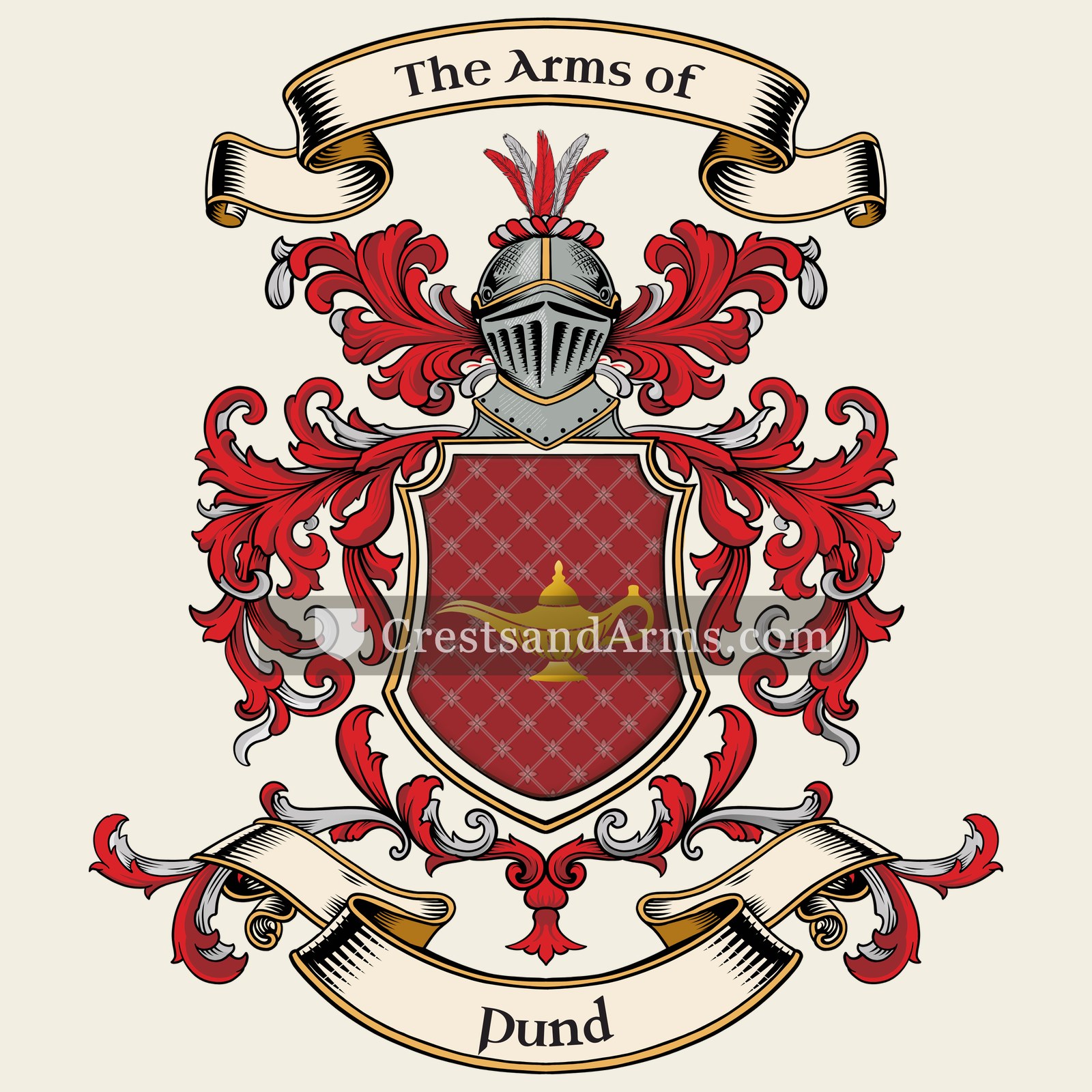 The Pund coat of arms