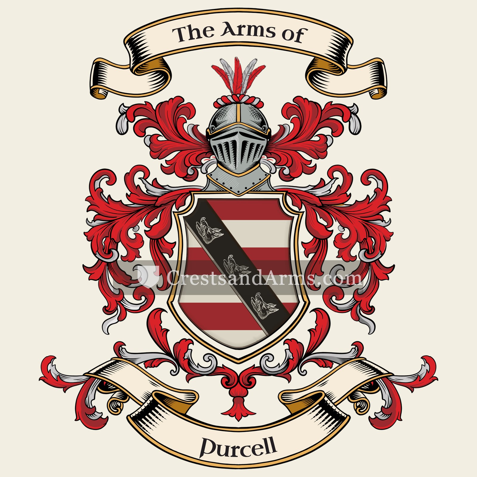 The Purcell coat of arms