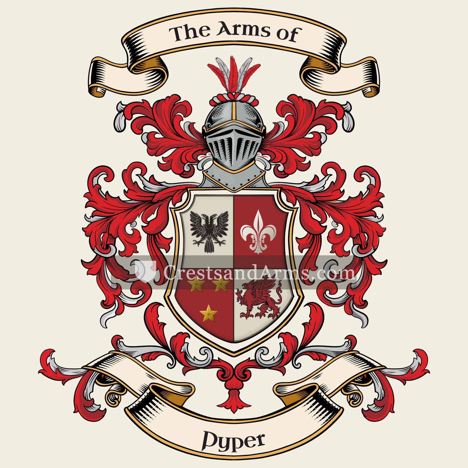 The Pyper coat of arms