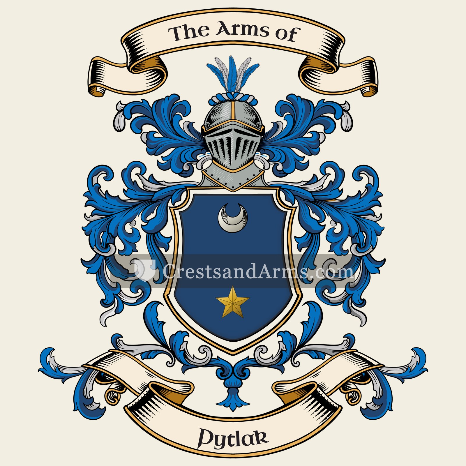 The Pytlak coat of arms, drawn from the recorded blazon