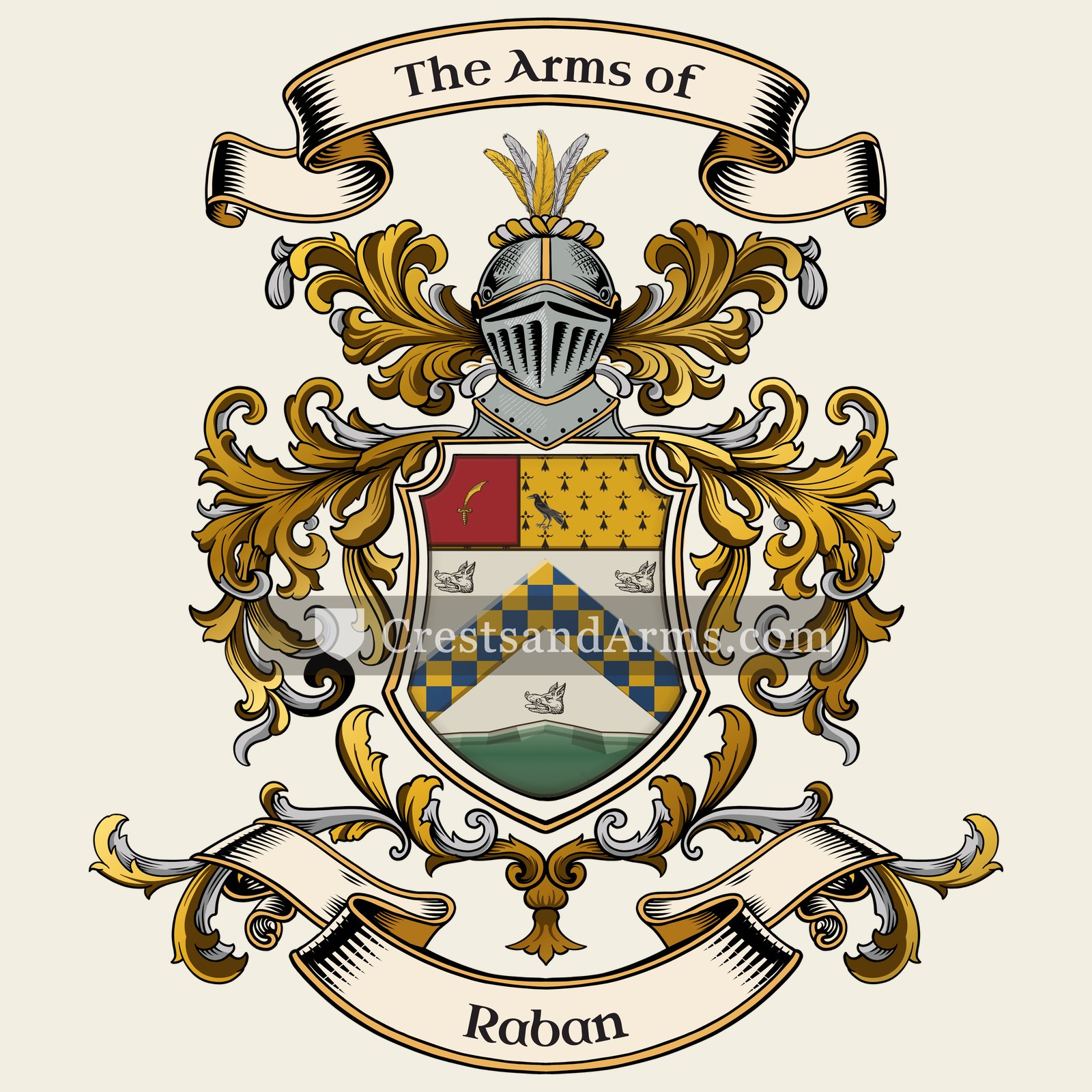 The Raban coat of arms