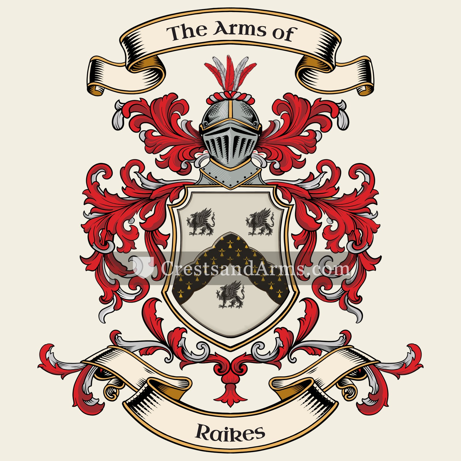 The Raikes coat of arms