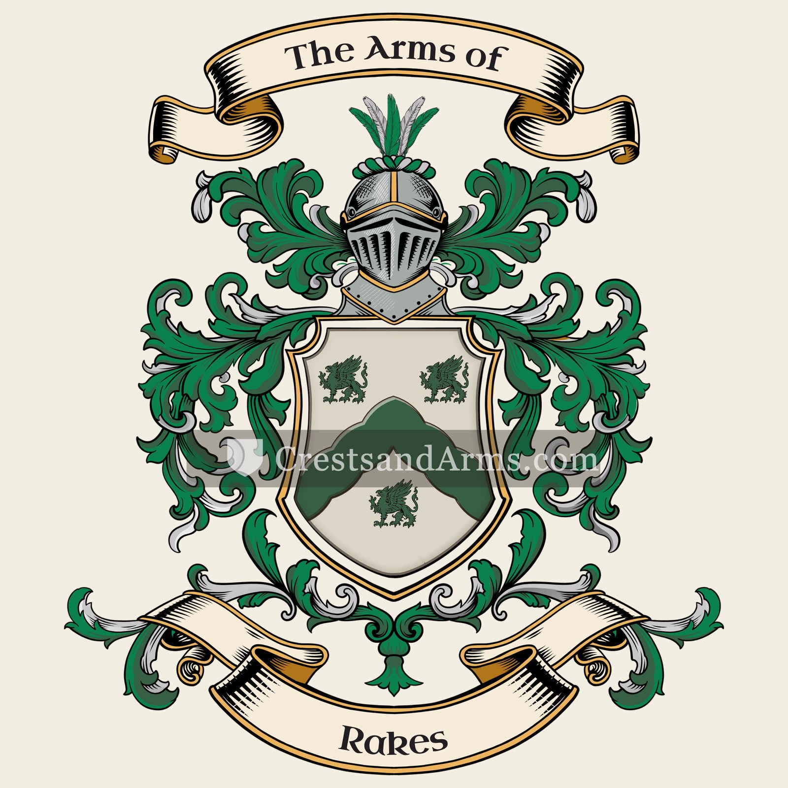 The Rakes coat of arms