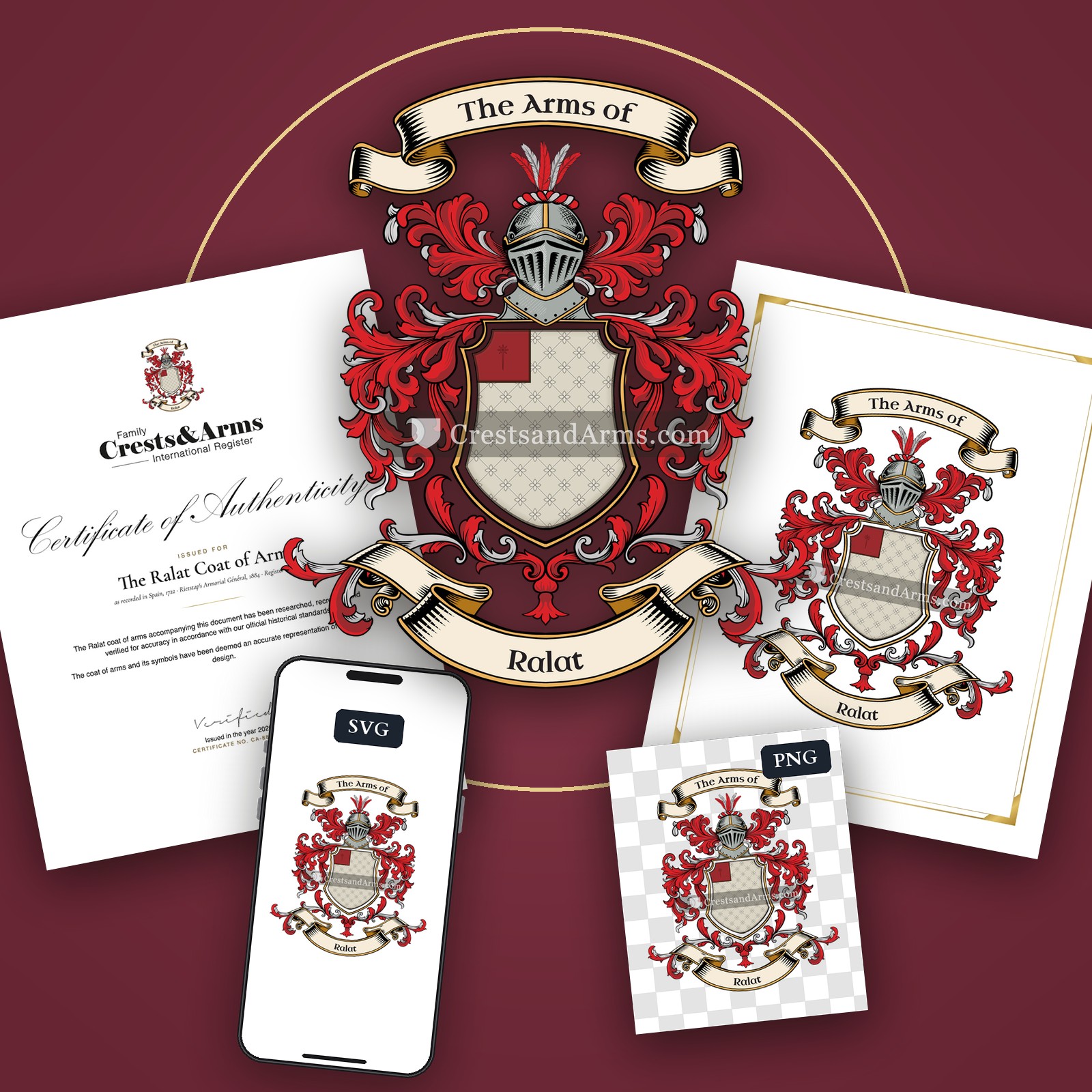 The Ralat arms on the coat of arms — digital pack