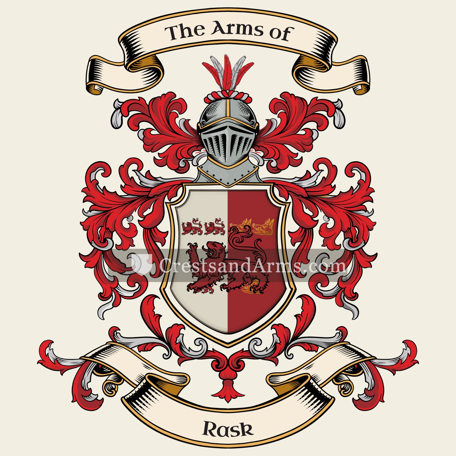 The Rask coat of arms
