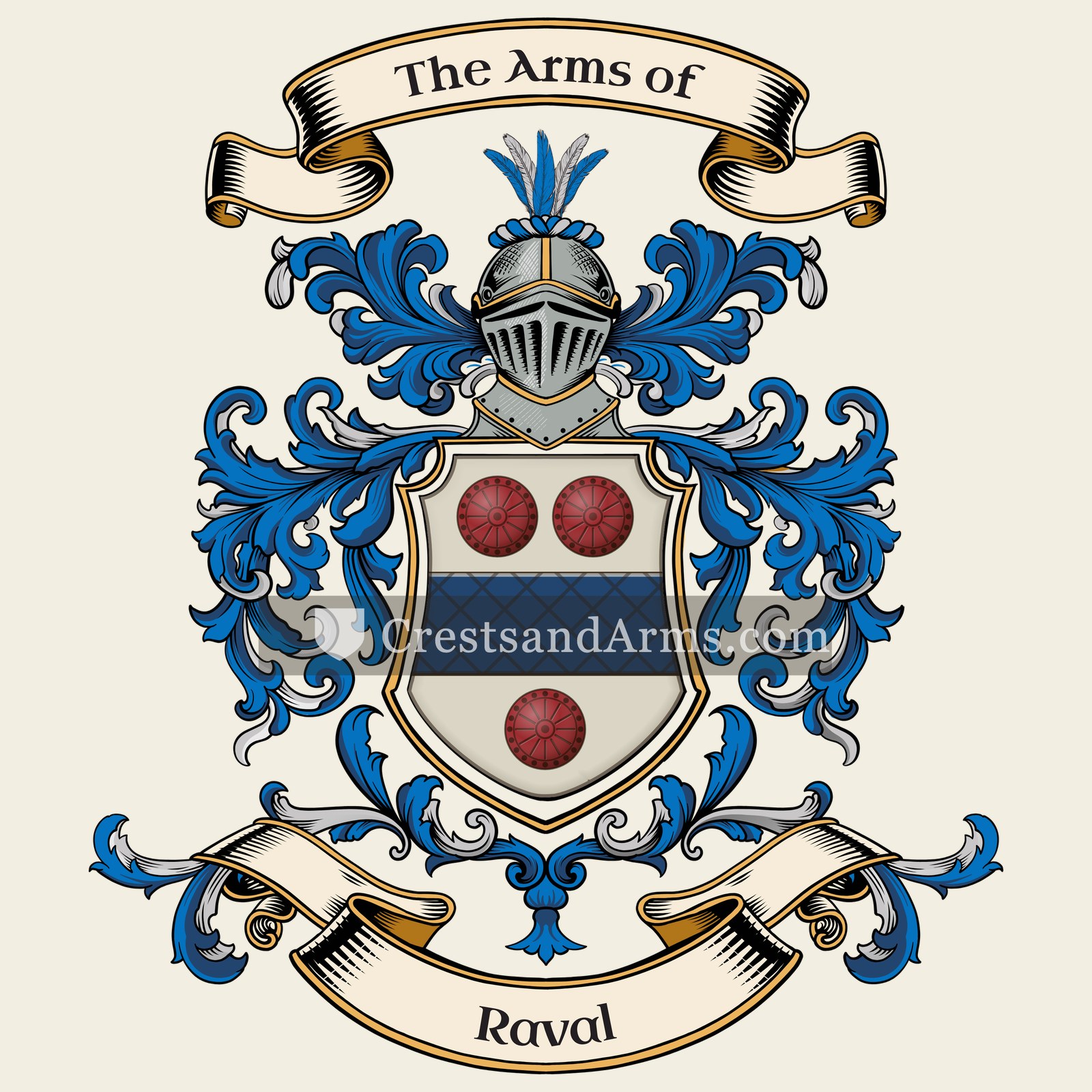 The Raval coat of arms