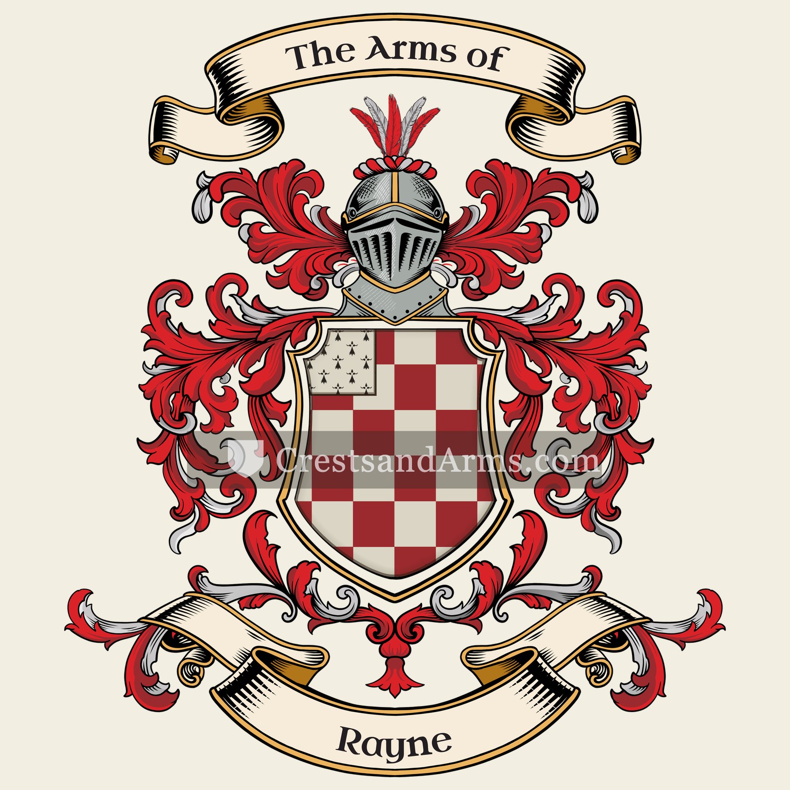 The Rayne coat of arms