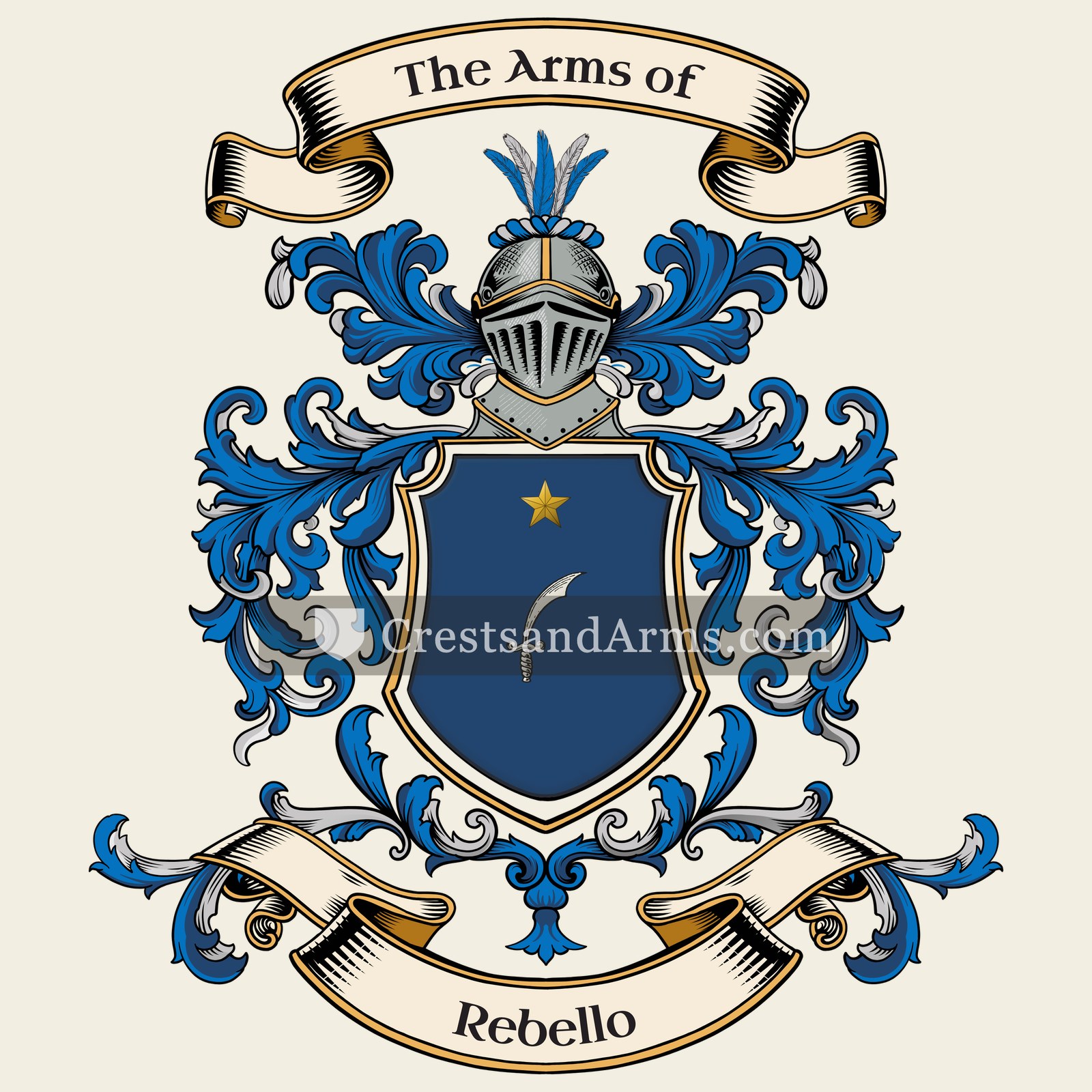 The Rebello coat of arms
