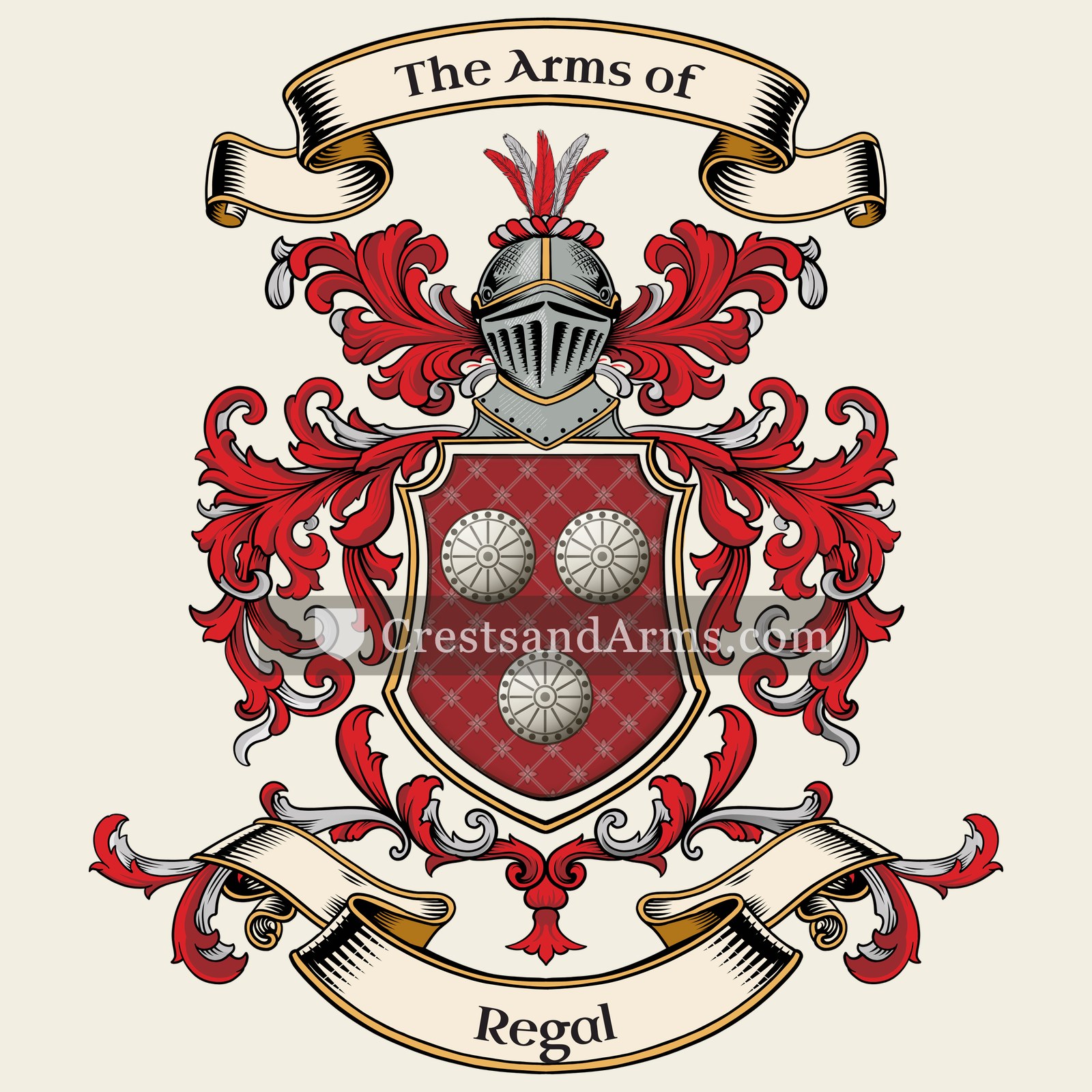 The Regal coat of arms
