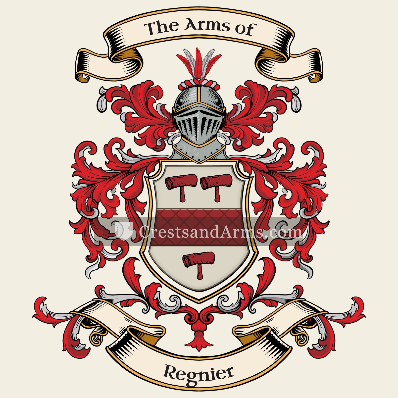 The Regnier coat of arms