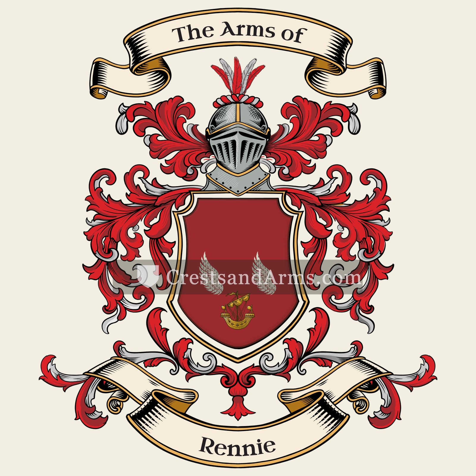 The Rennie coat of arms